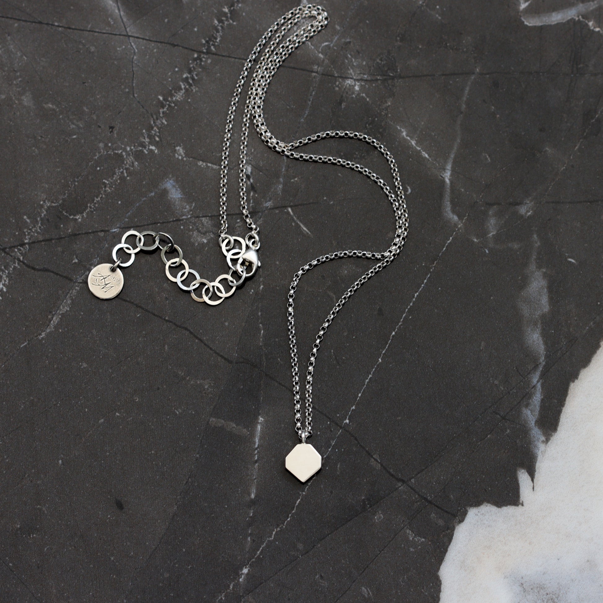 Petite Geo Necklace-pendant necklace-Blue Hour Designs