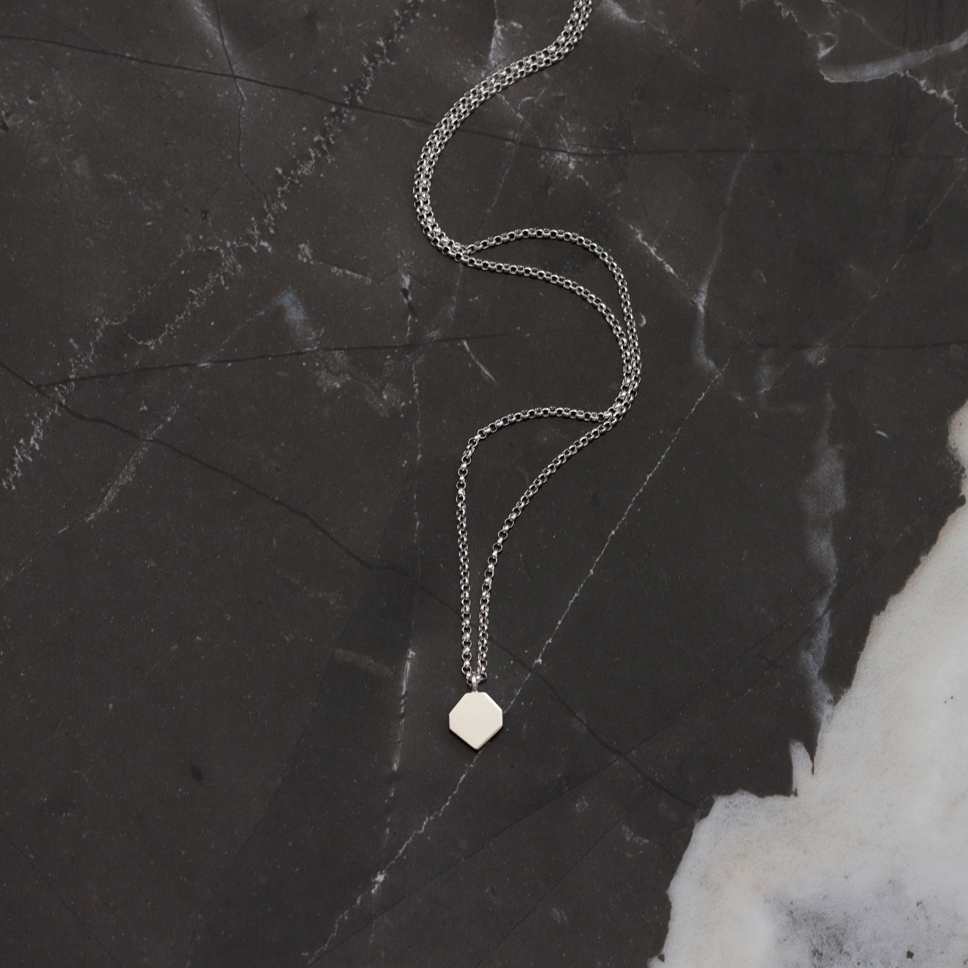 Petite Geo Necklace-pendant necklace-Blue Hour Designs