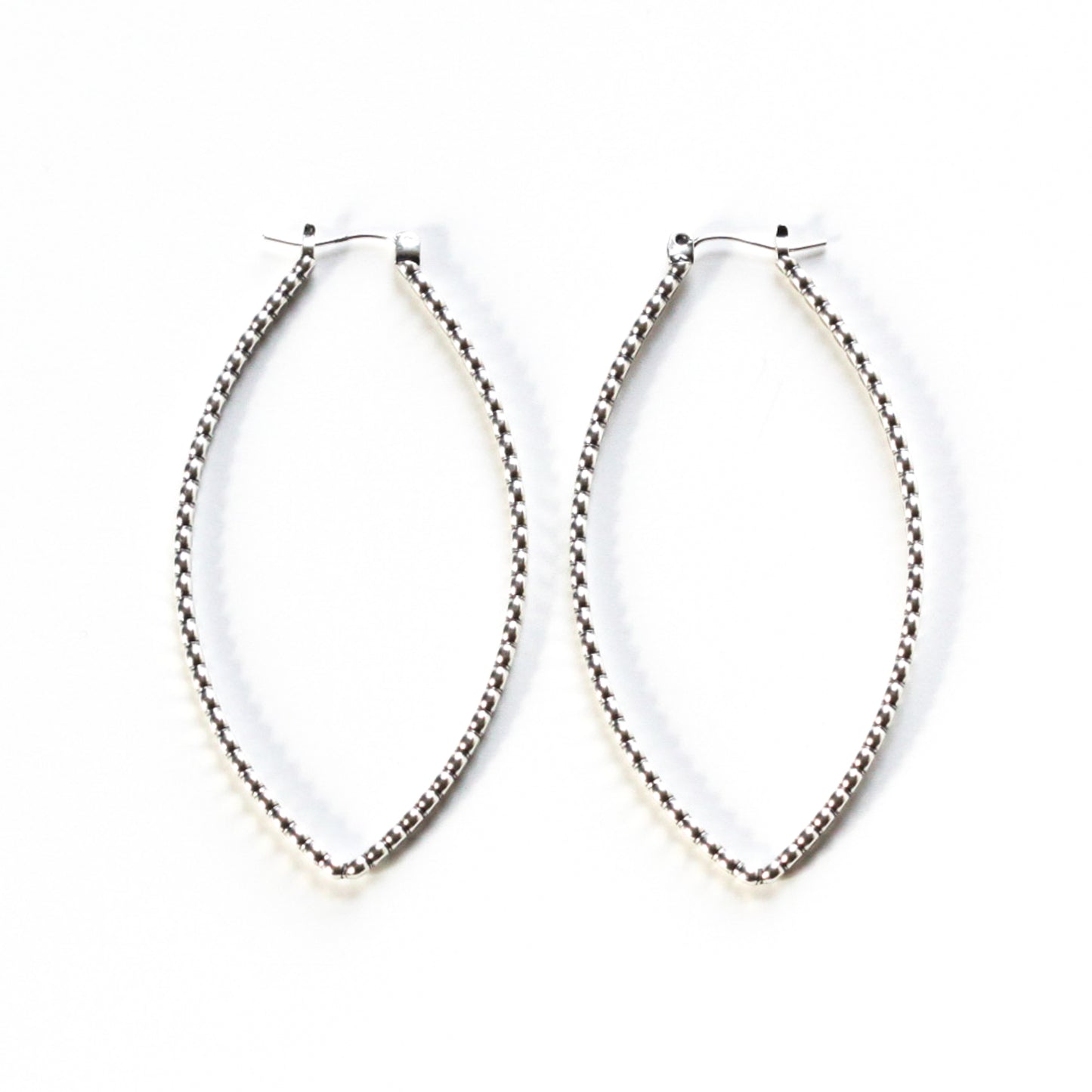 Porter Hoops - Beaded-hoop earrings-Blue Hour Designs