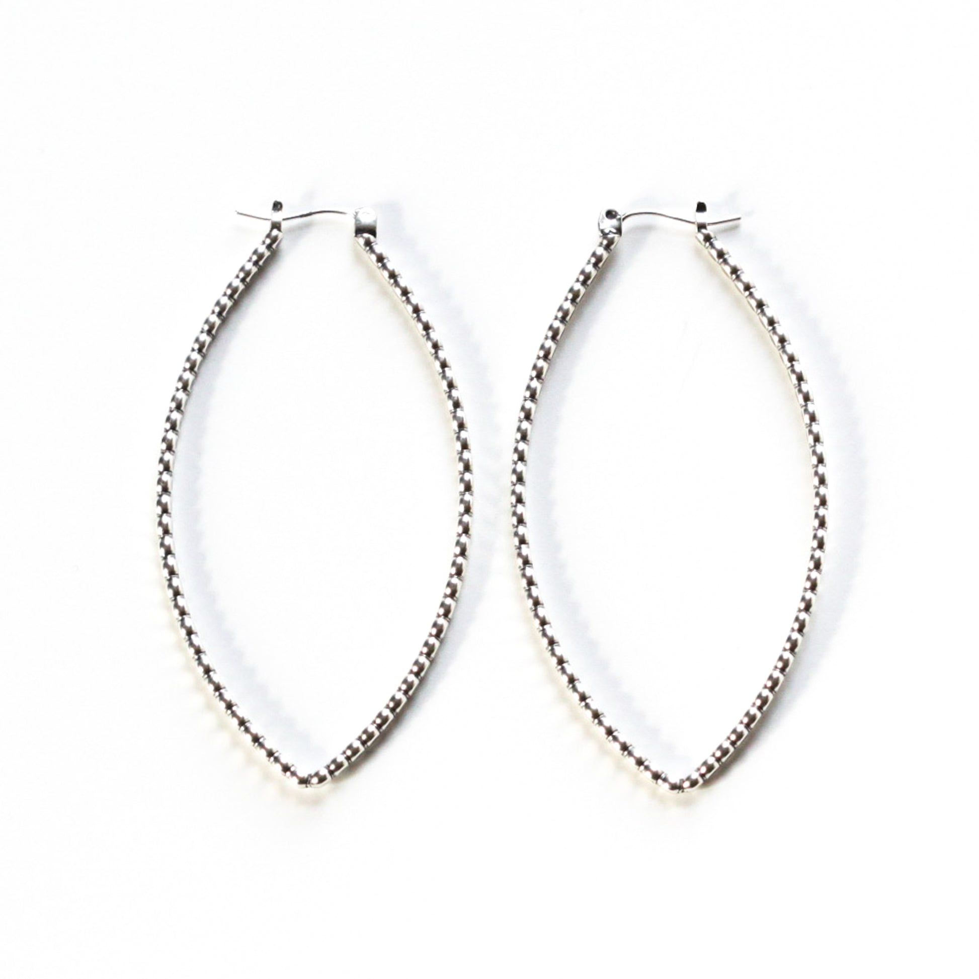 Porter Hoops - Beaded-hoop earrings-Blue Hour Designs