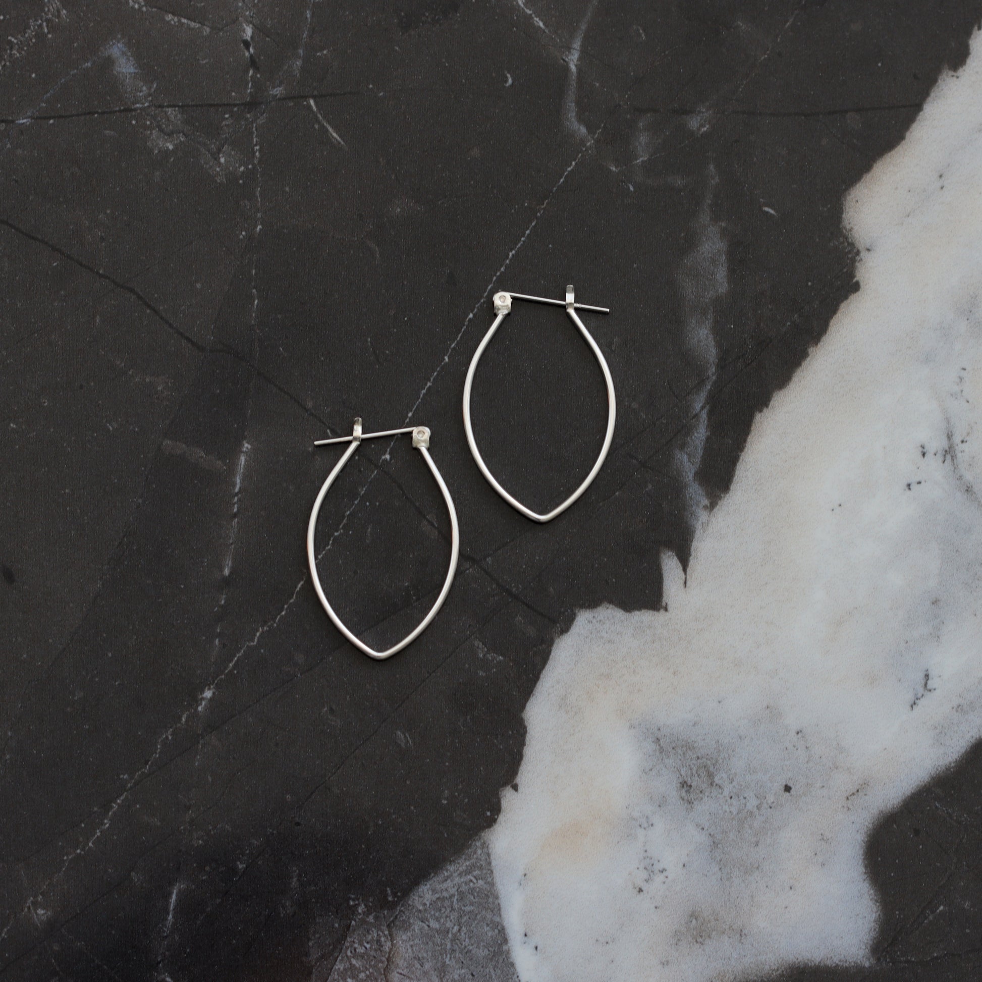 Porter Hoops - Small-hoop earrings-Blue Hour Designs