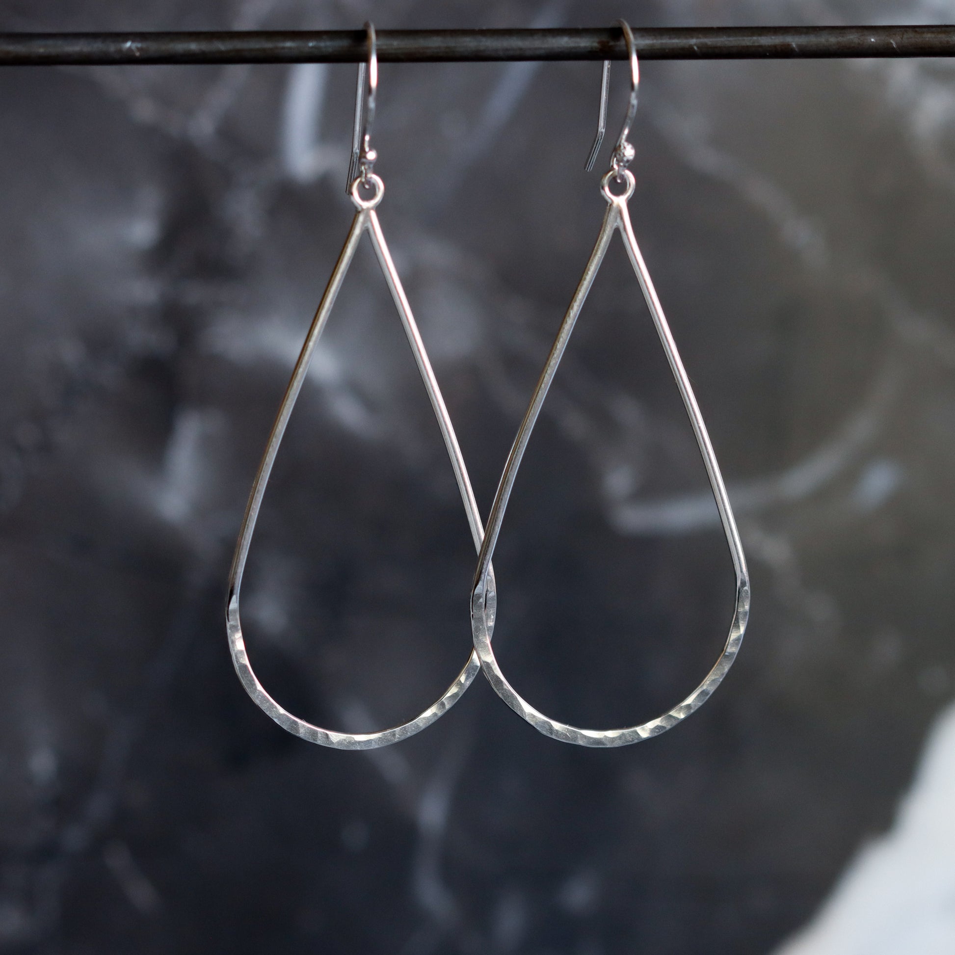 Raindrop Earrings-dangle earrings-Blue Hour Designs