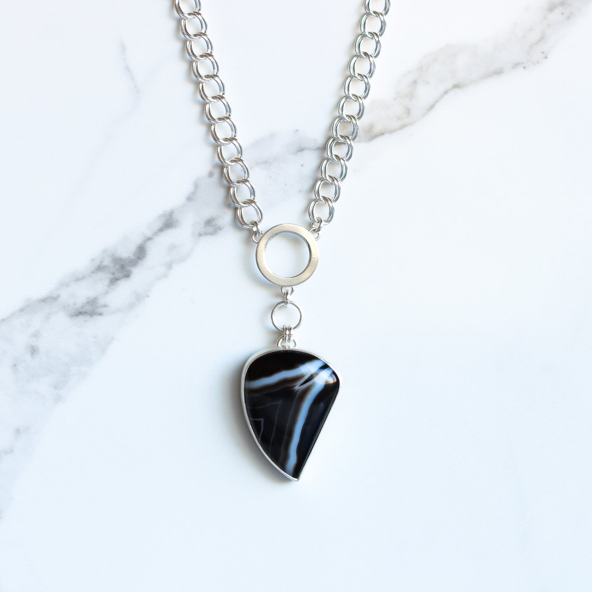Raven Necklace 1 - OOAK-pendant necklace-Blue Hour Designs