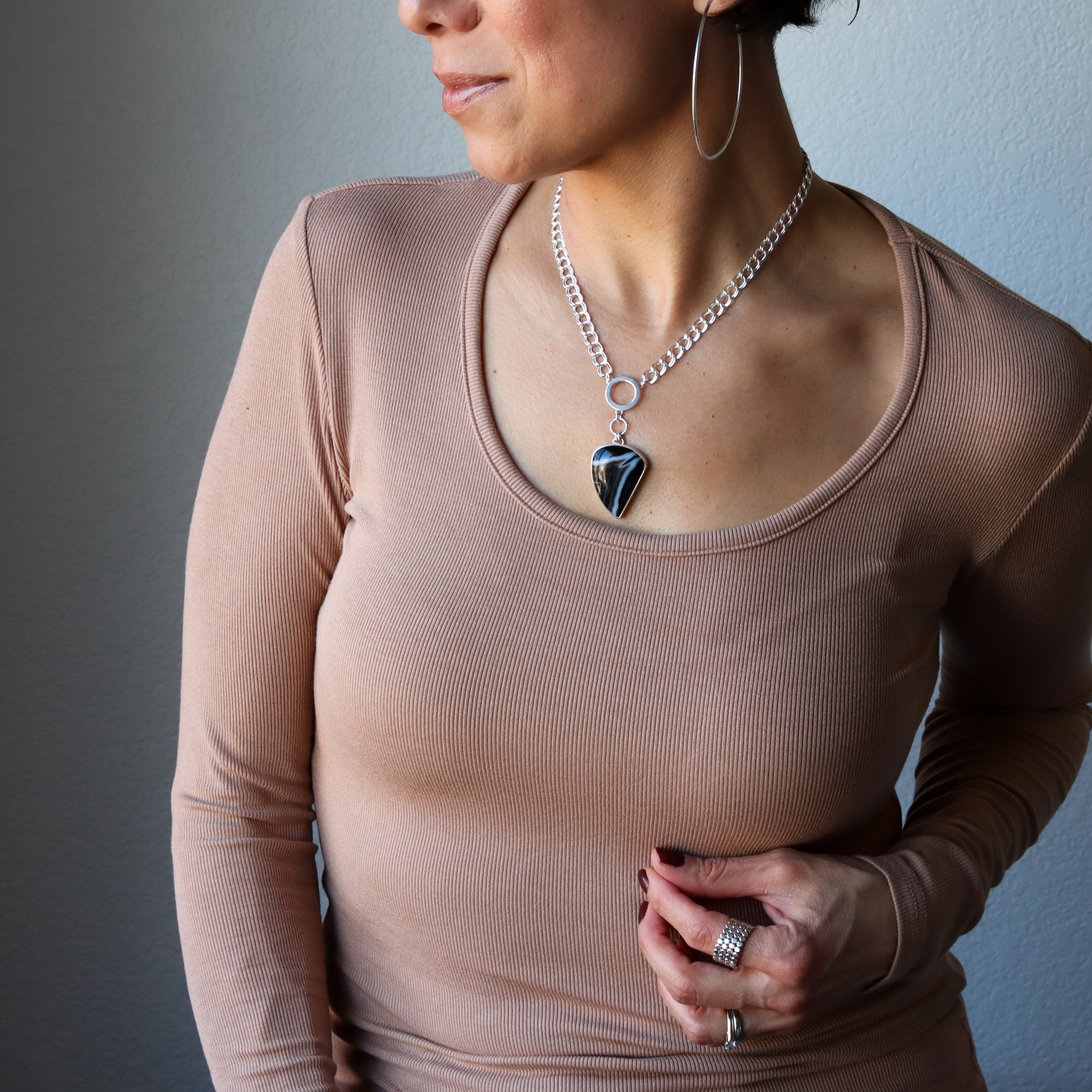 Raven Necklace 1 - OOAK-pendant necklace-Blue Hour Designs