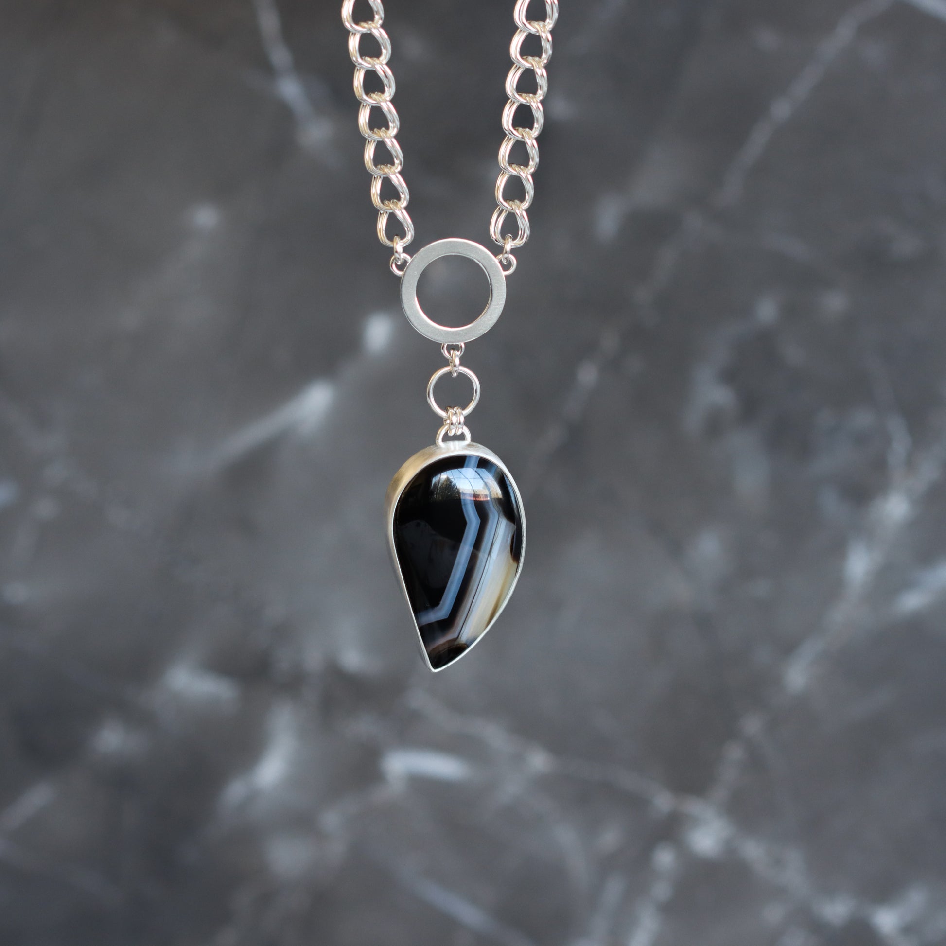 Raven Necklace 2 - OOAK-pendant necklace-Blue Hour Designs