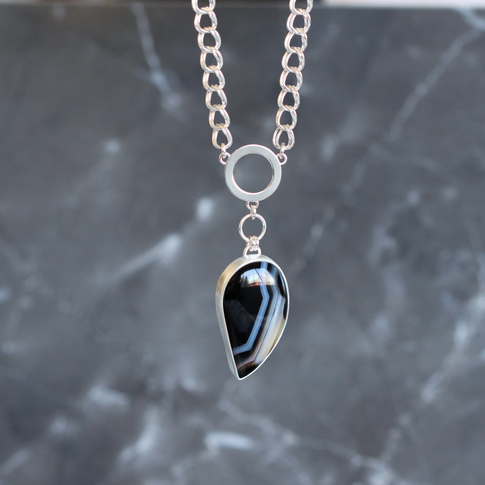 Raven Necklace 2 - OOAK-pendant necklace-Blue Hour Designs