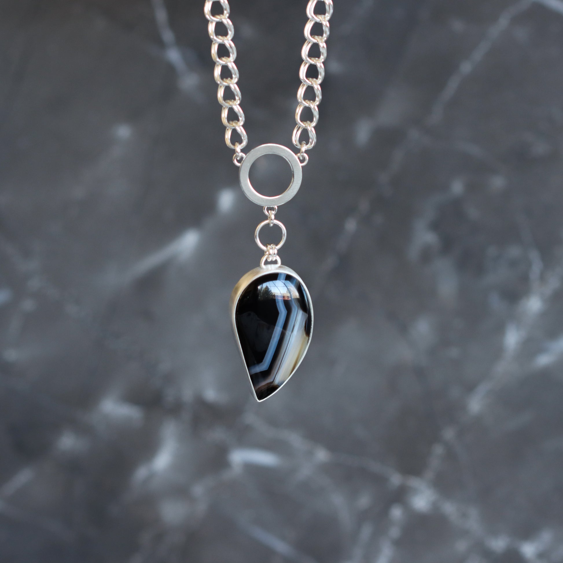 Raven Necklace 2 - OOAK-pendant necklace-Blue Hour Designs