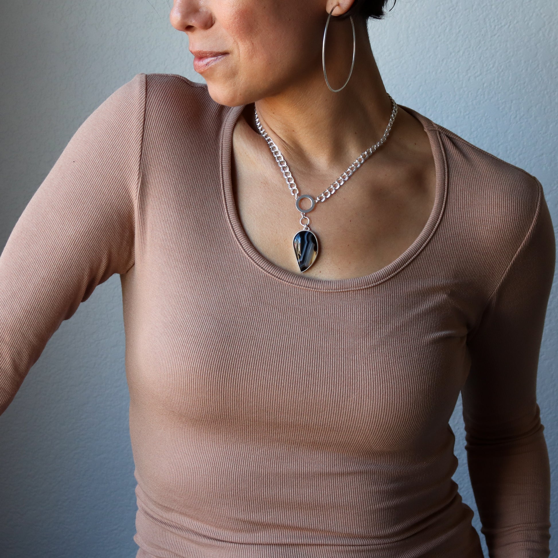 Raven Necklace 2 - OOAK-pendant necklace-Blue Hour Designs