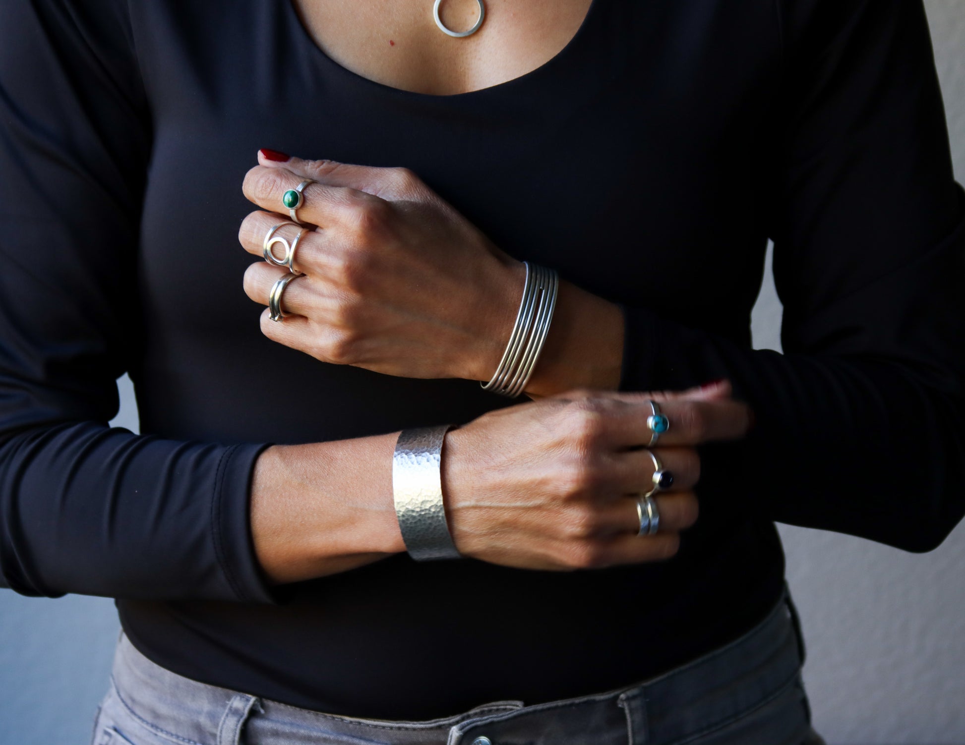 Rebecca Cuff - Small-cuff bracelet-Blue Hour Designs