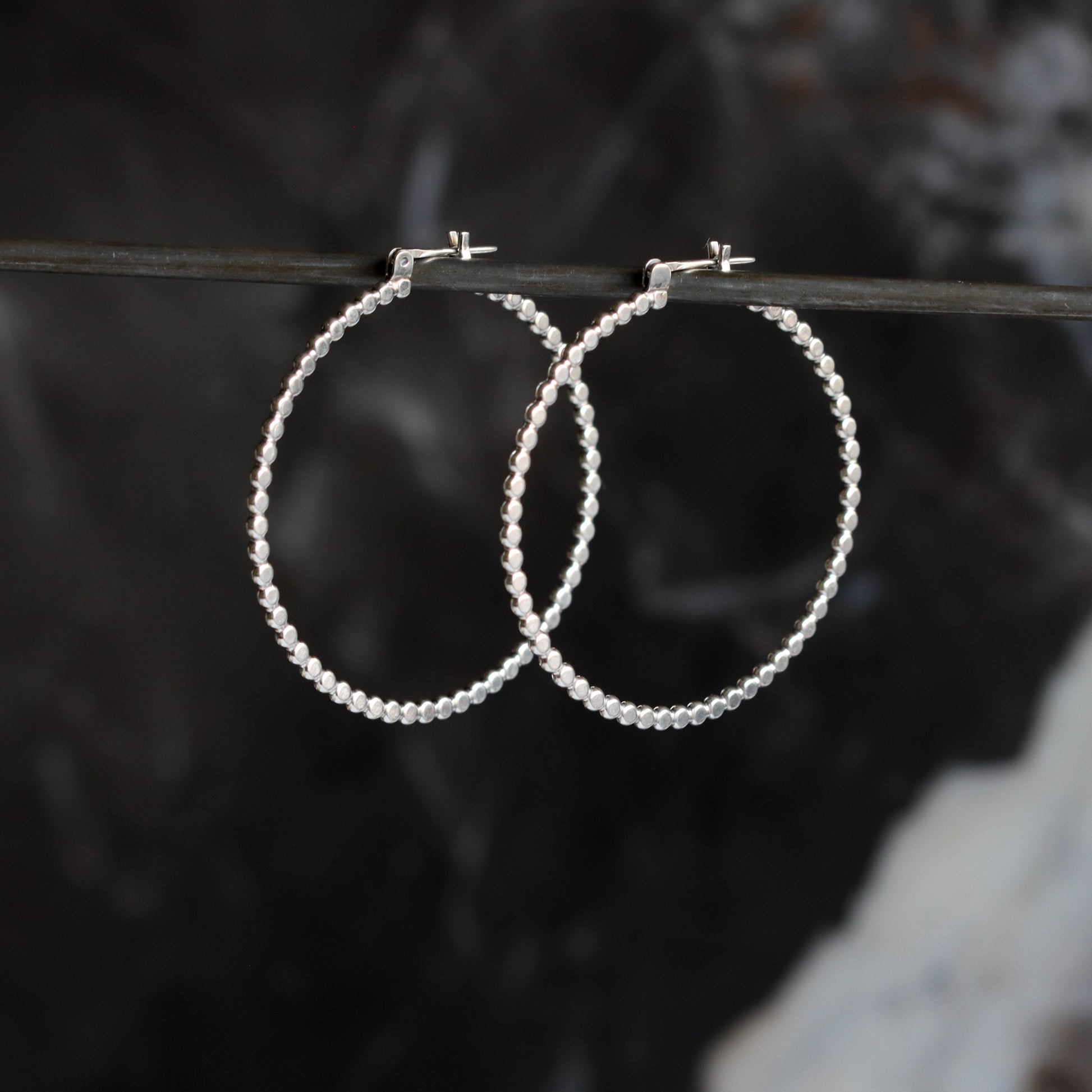 Reyna Hoops-hoop earrings-Blue Hour Designs