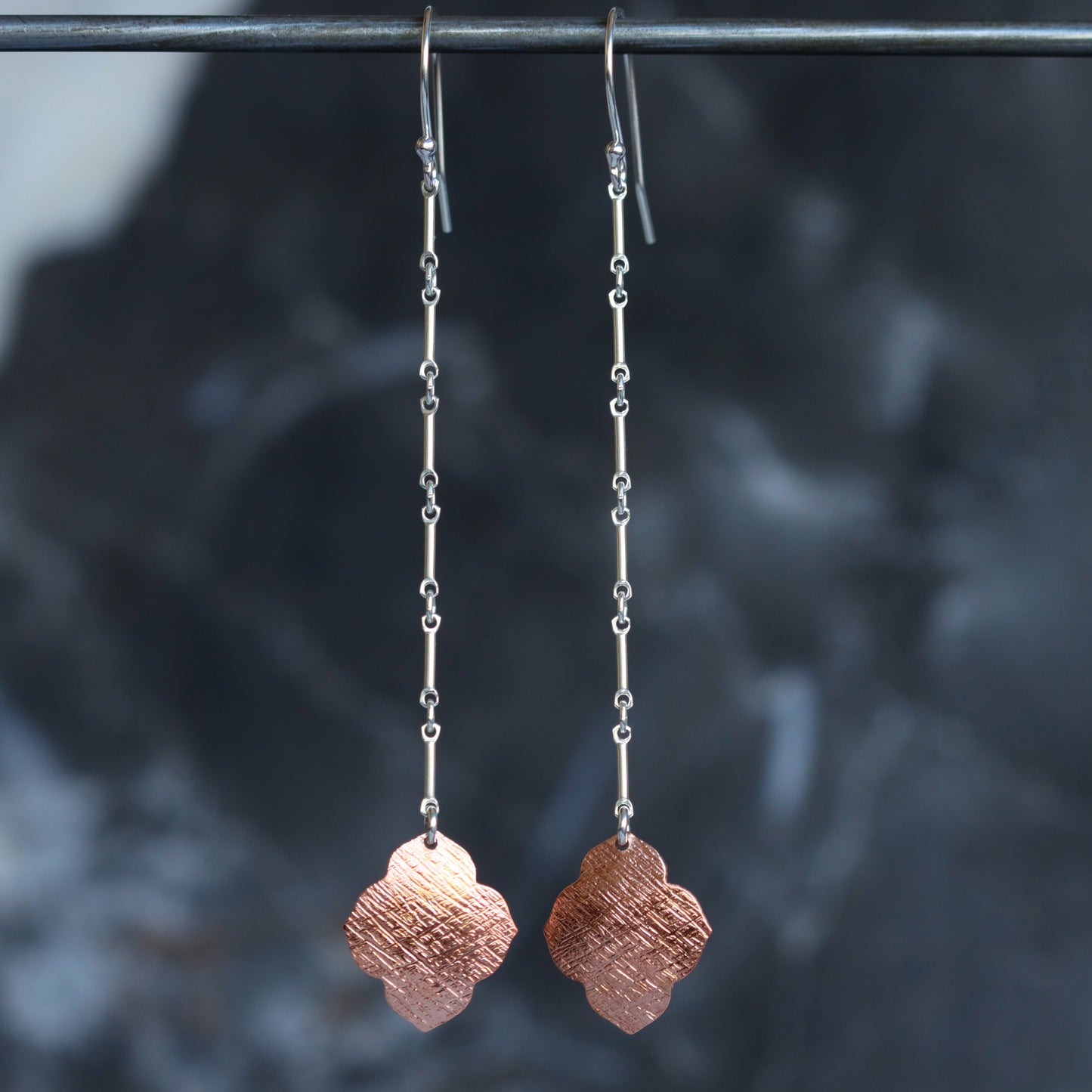 Sahara Earrings - Copper-dangle earrings-Blue Hour Designs