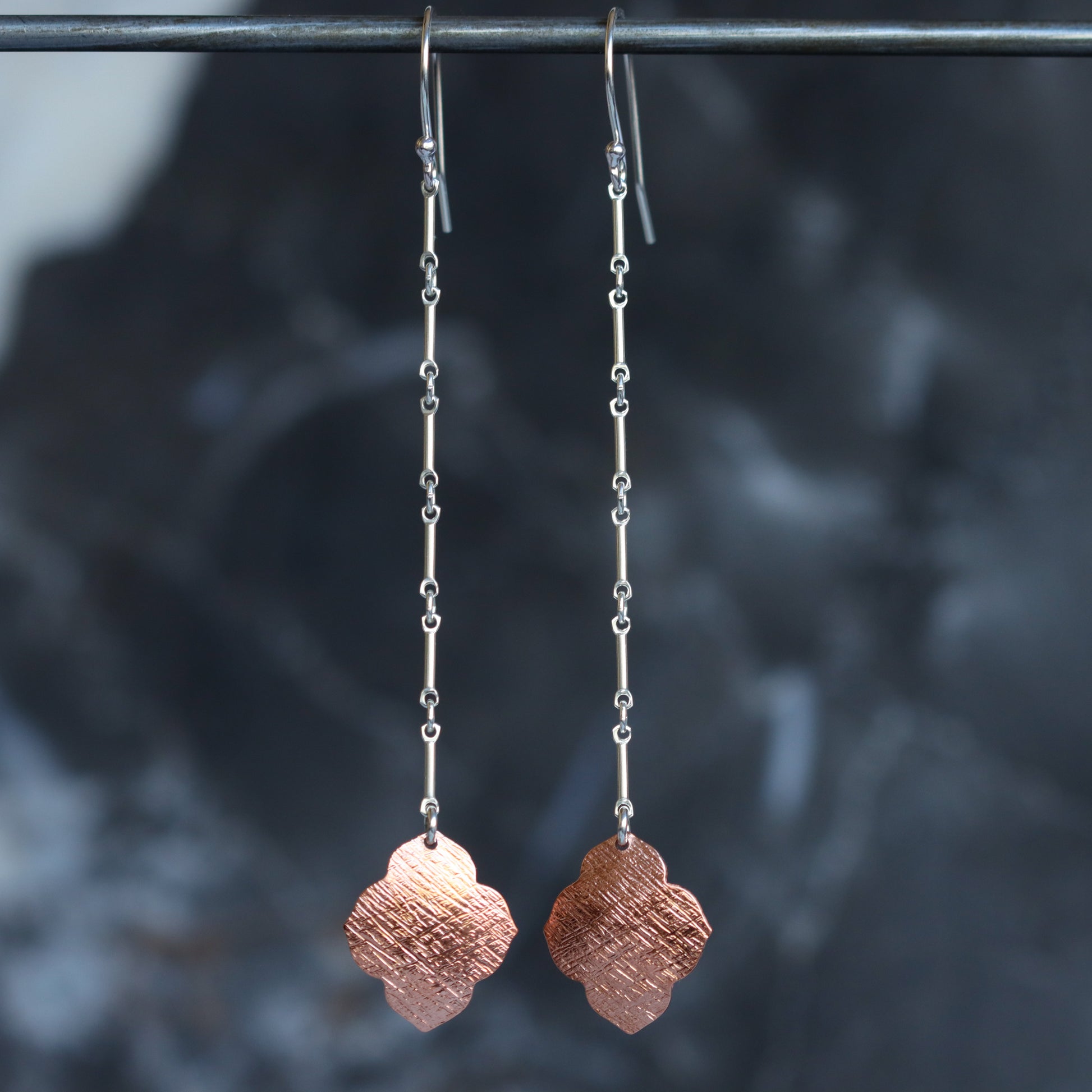 Sahara Earrings - Copper-dangle earrings-Blue Hour Designs