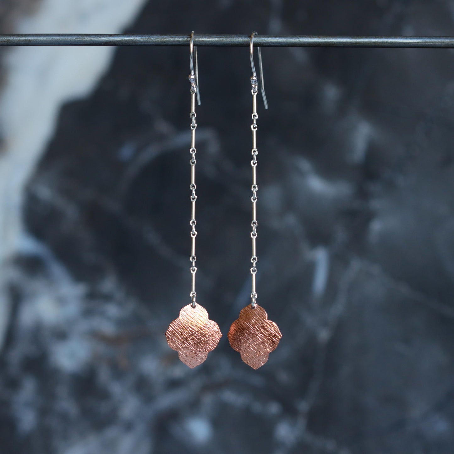 Sahara Earrings - Copper-dangle earrings-Blue Hour Designs