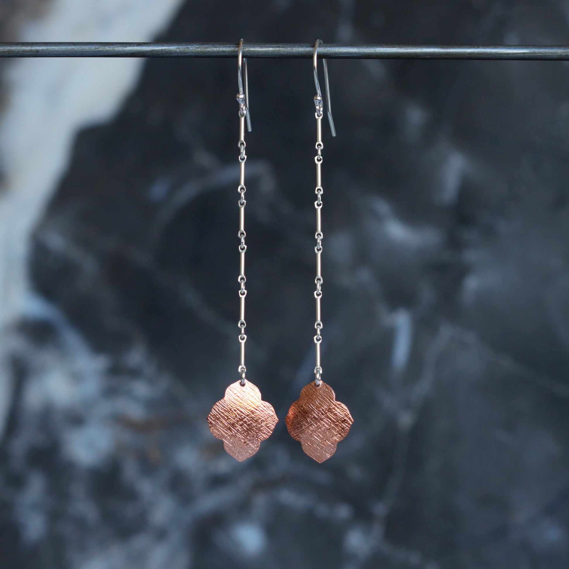 Sahara Earrings - Copper-dangle earrings-Blue Hour Designs