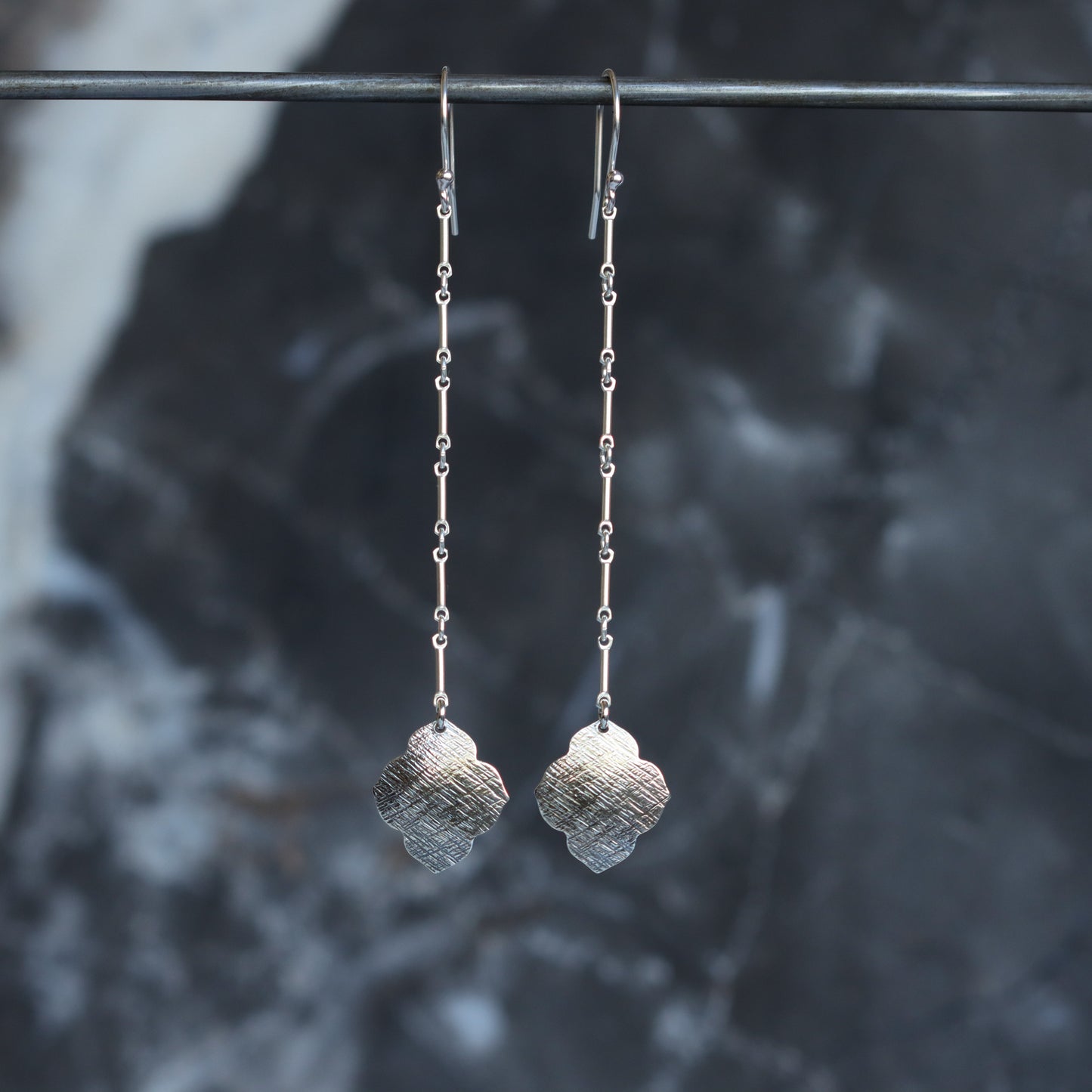 Sahara Earrings - Silver-dangle earrings-Blue Hour Designs