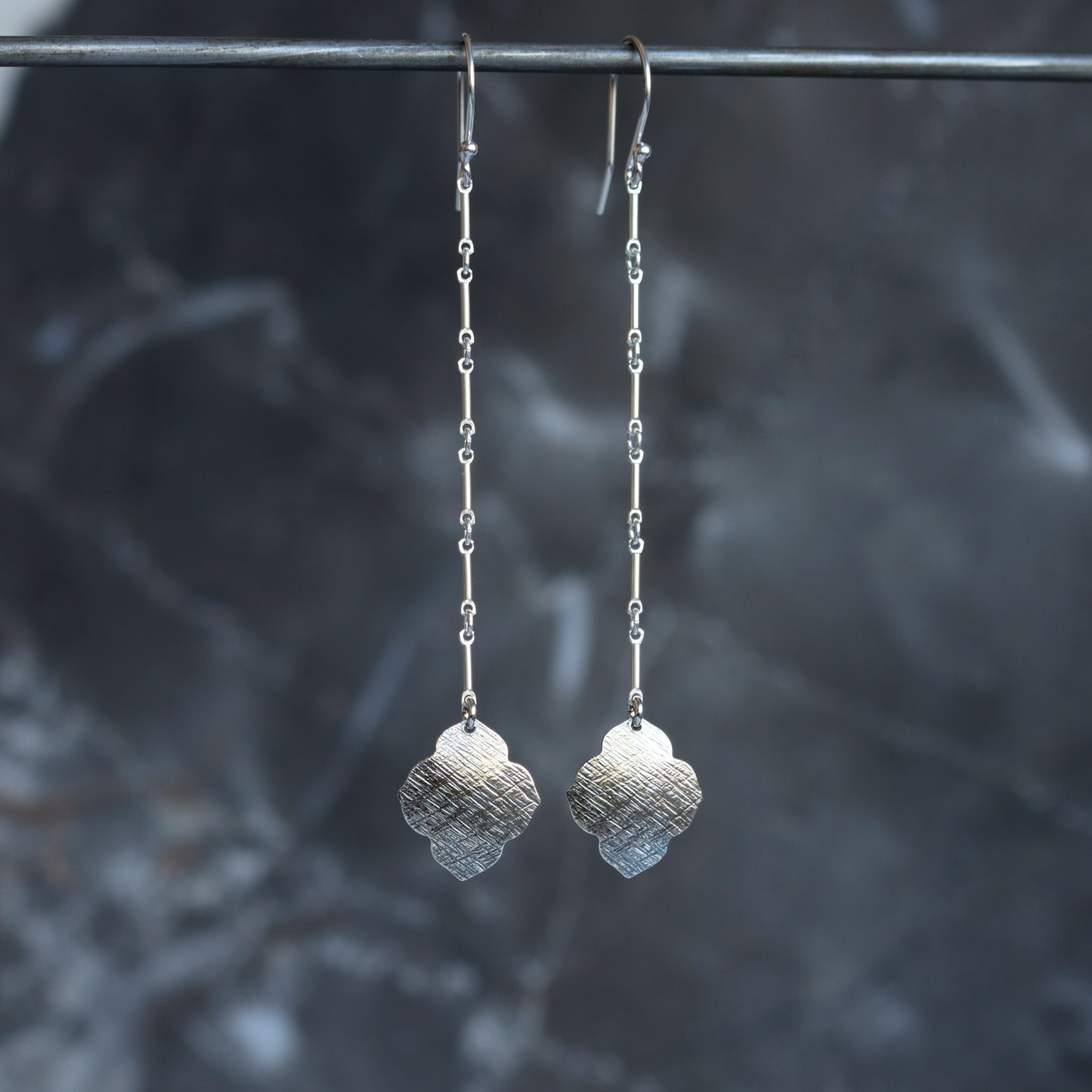 Sahara Earrings - Silver-dangle earrings-Blue Hour Designs