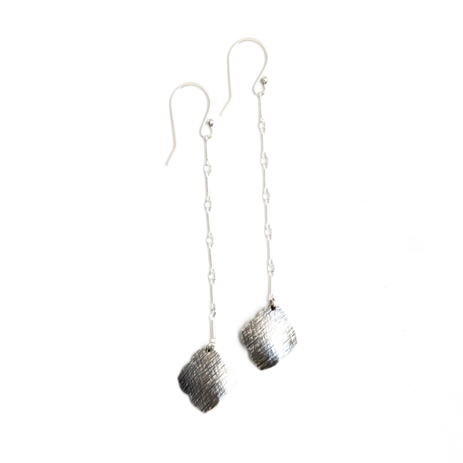 Sahara Earrings - Silver-dangle earrings-Blue Hour Designs