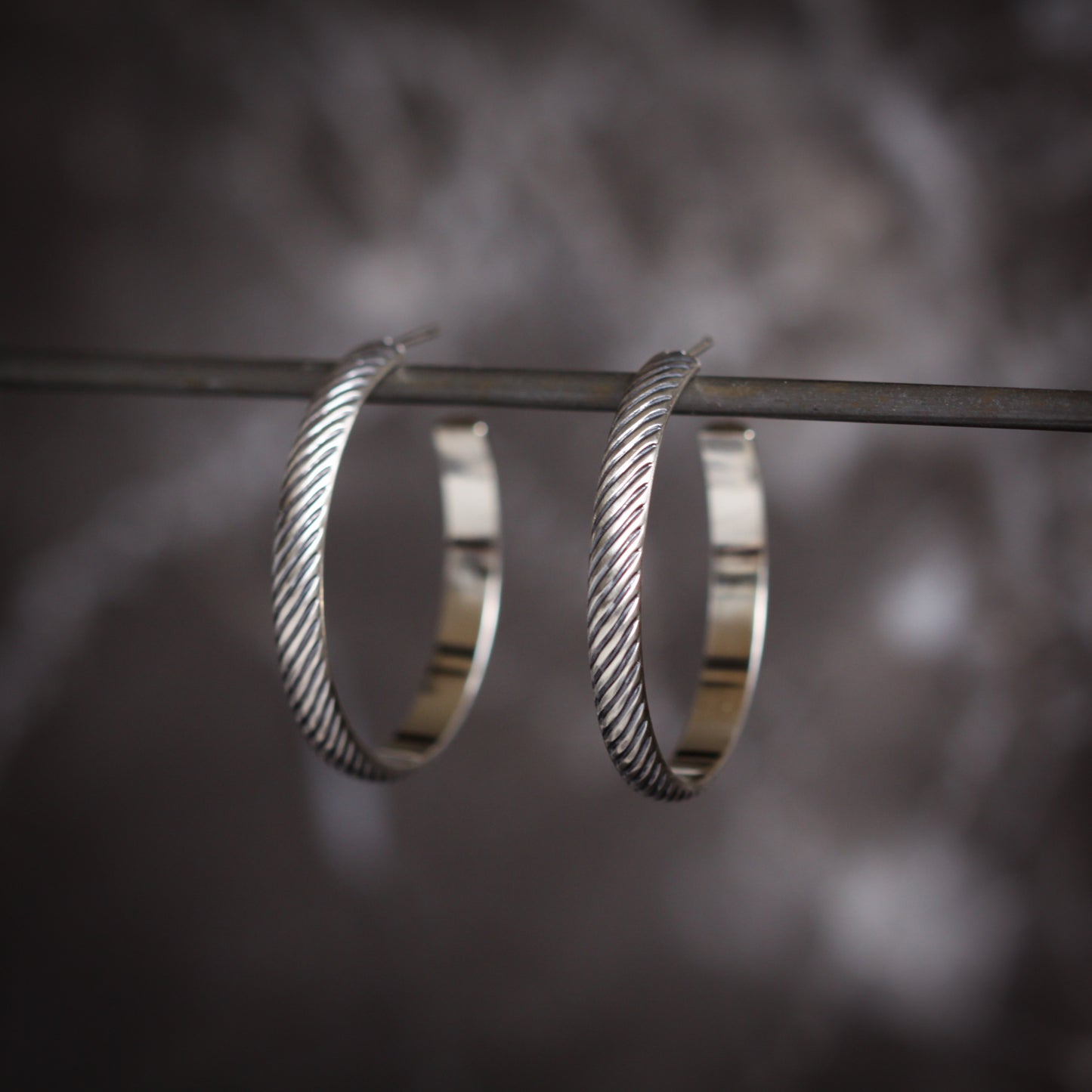 Salma Hoops-hoop earrings-Blue Hour Designs