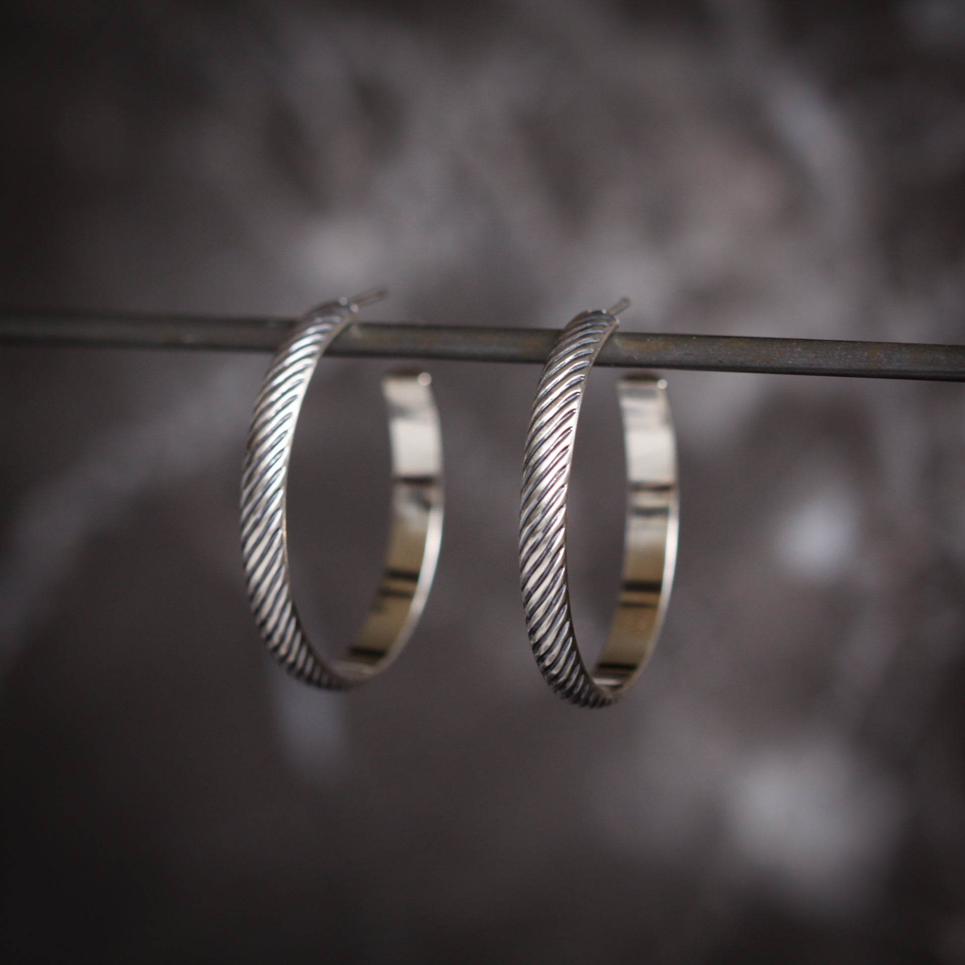 Salma Hoops-hoop earrings-Blue Hour Designs