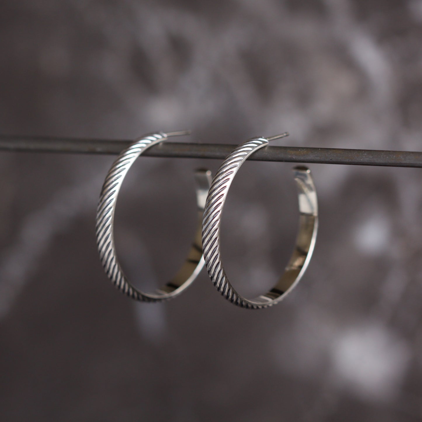 Salma Hoops-hoop earrings-Blue Hour Designs