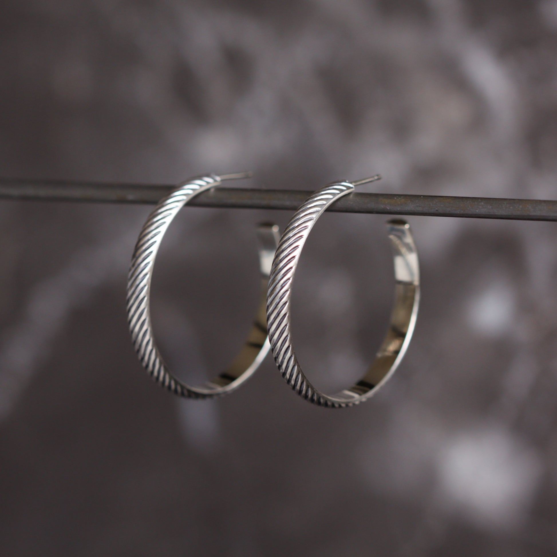 Salma Hoops-hoop earrings-Blue Hour Designs