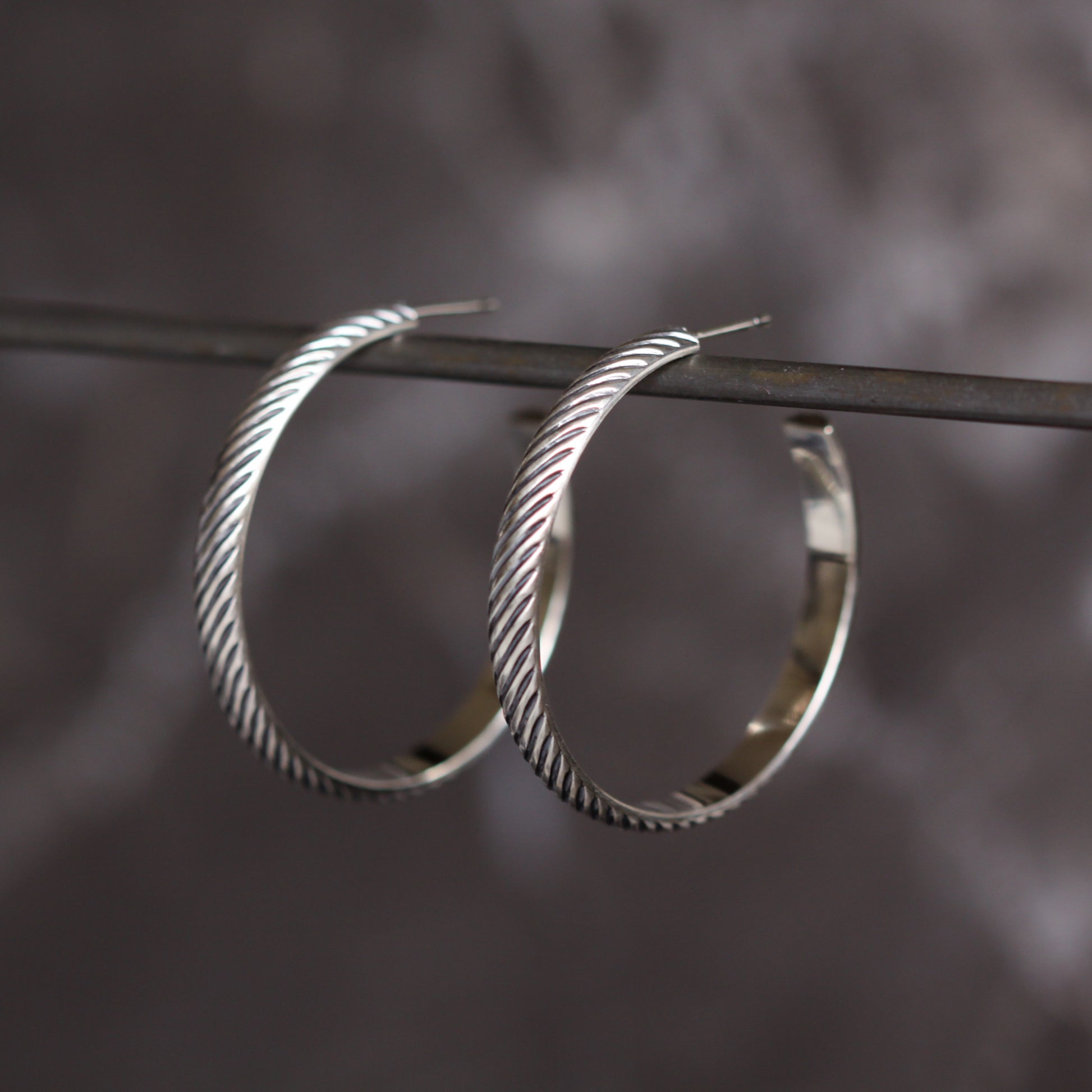 Salma Hoops-hoop earrings-Blue Hour Designs