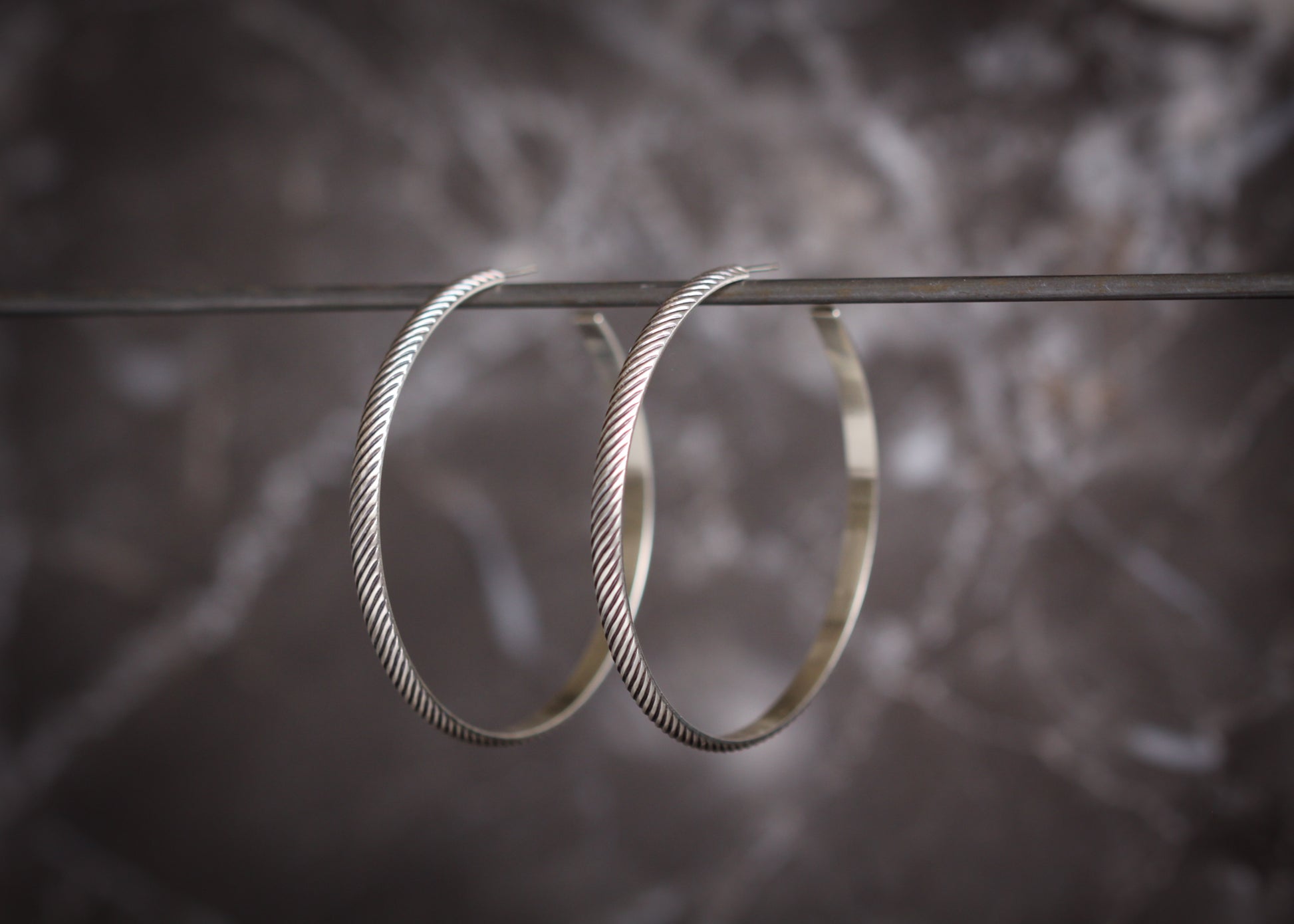 Salma Hoops – Large-hoop earrings-Blue Hour Designs