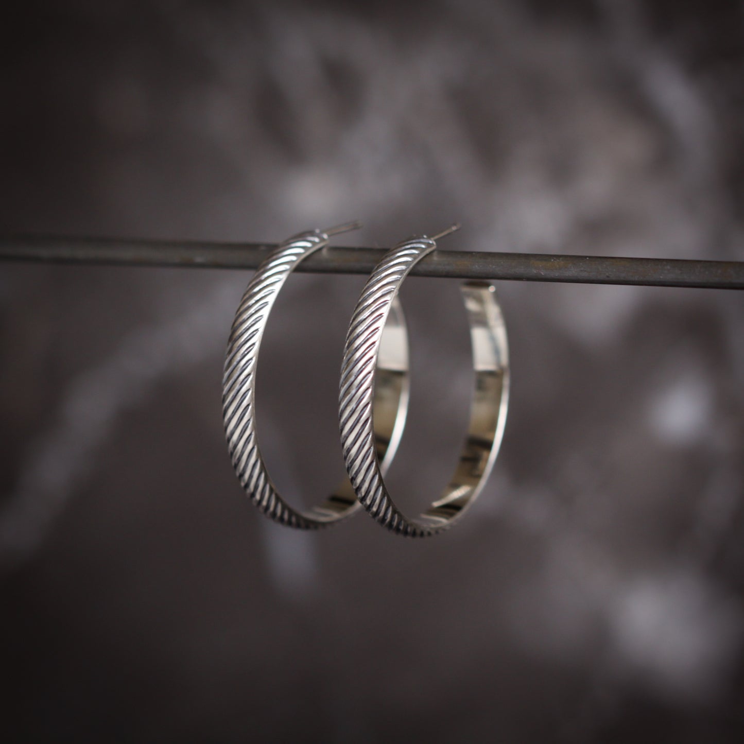 Salma Hoops-hoop earrings-Blue Hour Designs