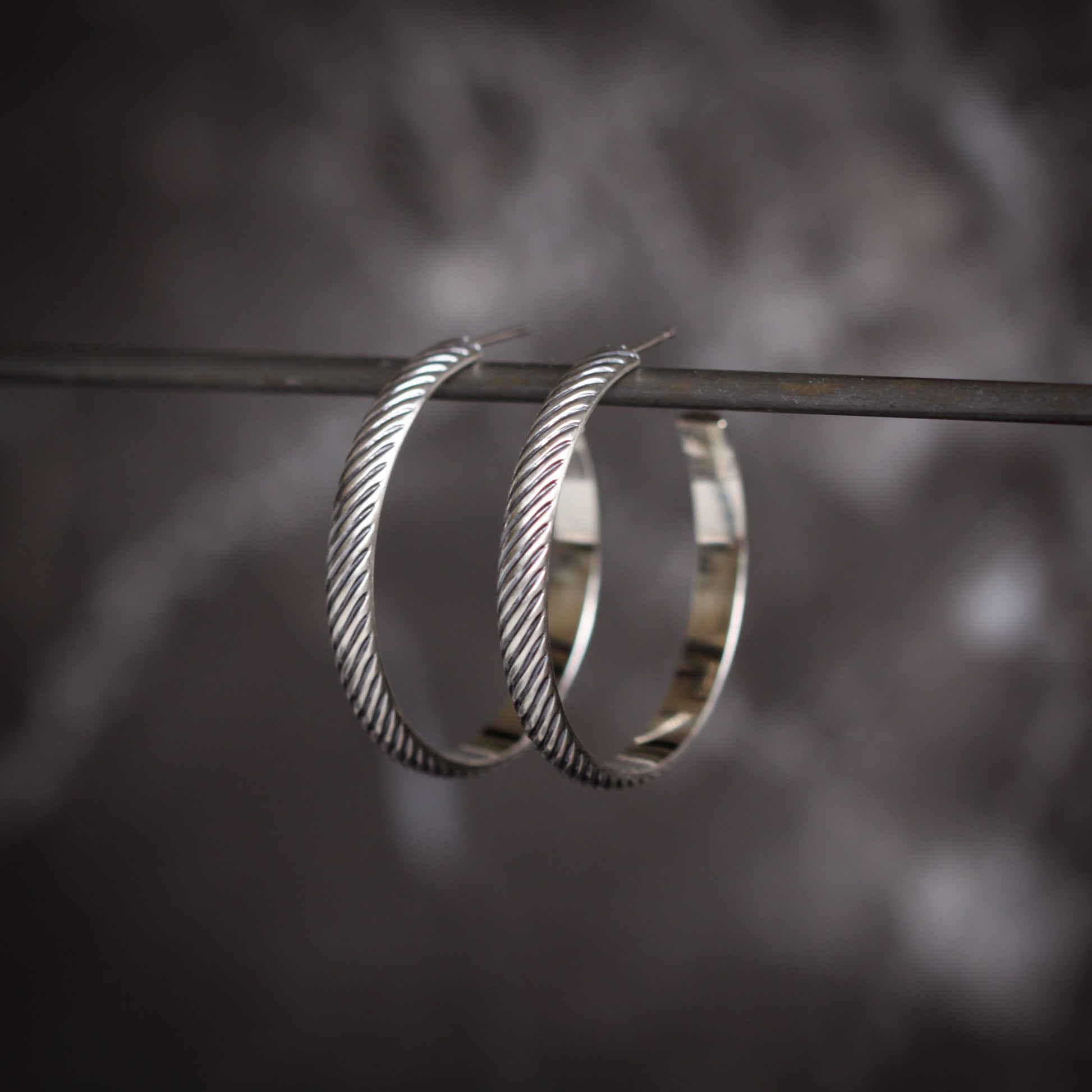 Salma Hoops-hoop earrings-Blue Hour Designs