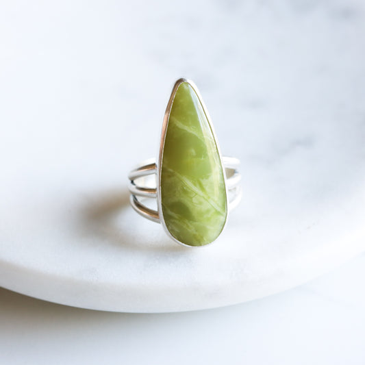 Serpentine Ring 2 - OOAK - Size 7-cocktail ring-Blue Hour Designs
