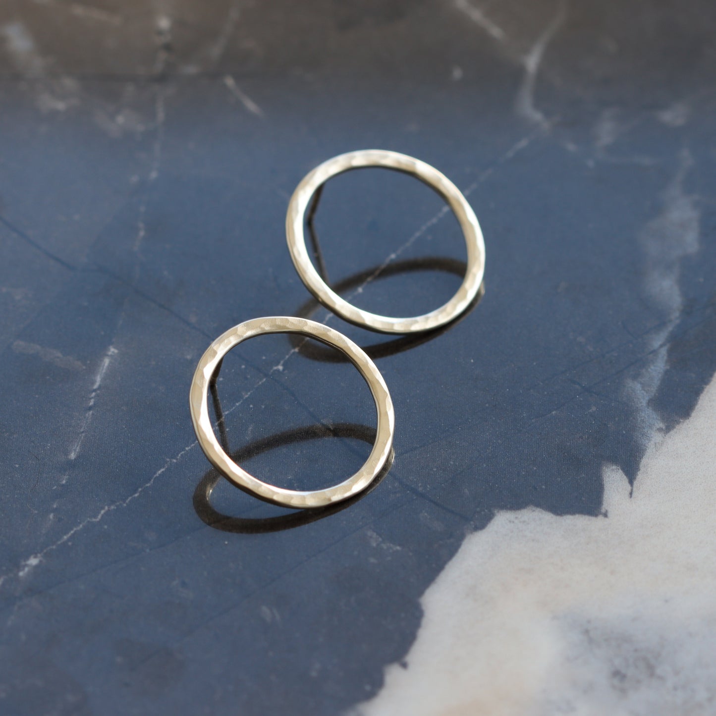 Simple Classic Circle Earrings-stud earrings-Blue Hour Designs