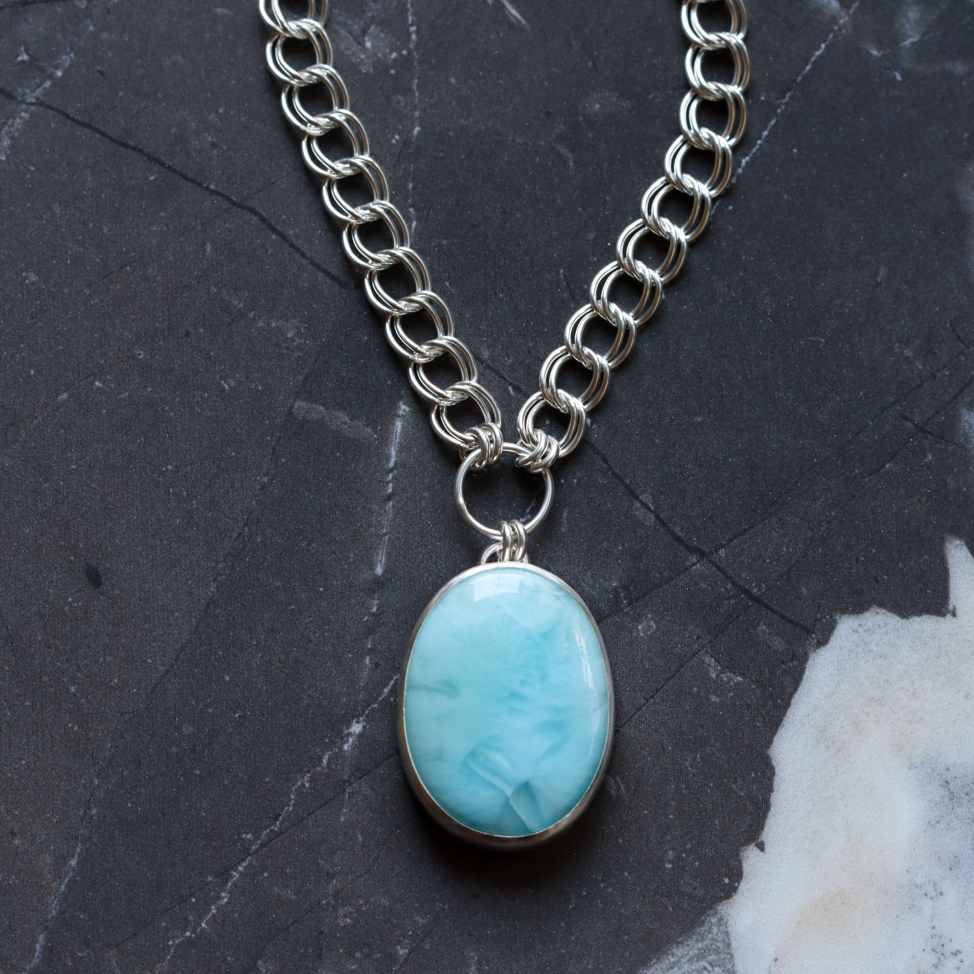 Sky Necklace 2 - OOAK-pendant necklace-Blue Hour Designs