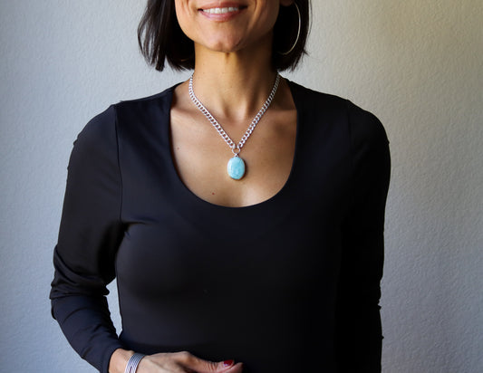 Sky Necklace 2 - OOAK-pendant necklace-Blue Hour Designs