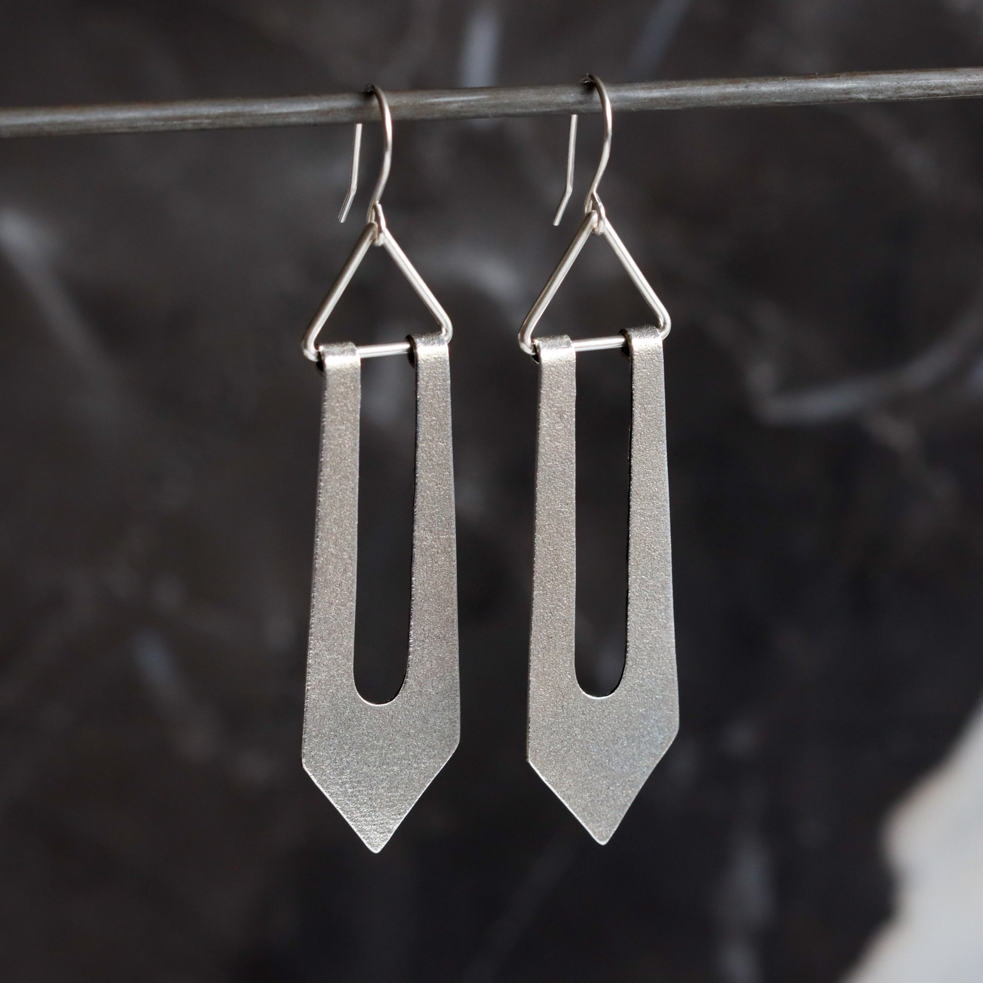 Soukaina Earrings - Silver-dangle earrings-Blue Hour Designs