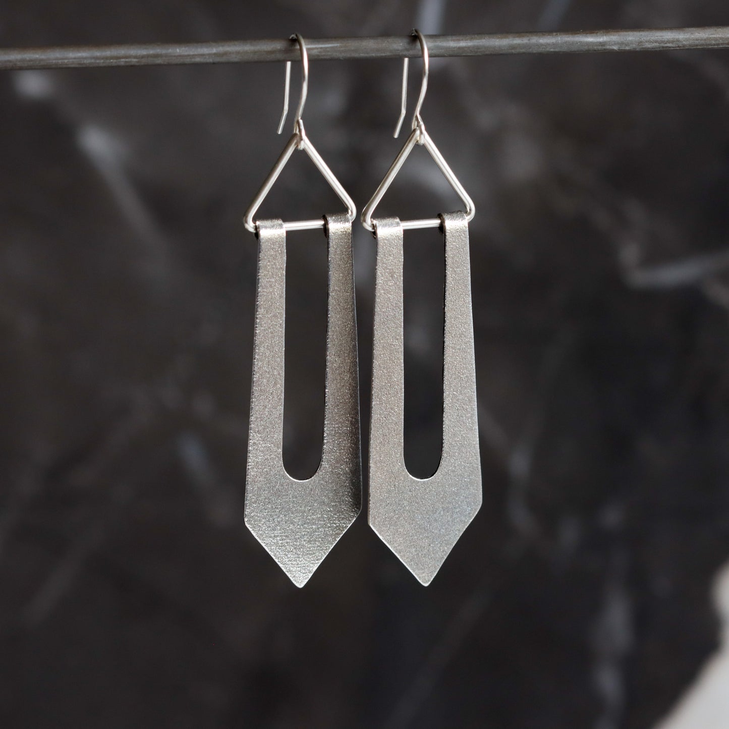Soukaina Earrings - Silver-dangle earrings-Blue Hour Designs