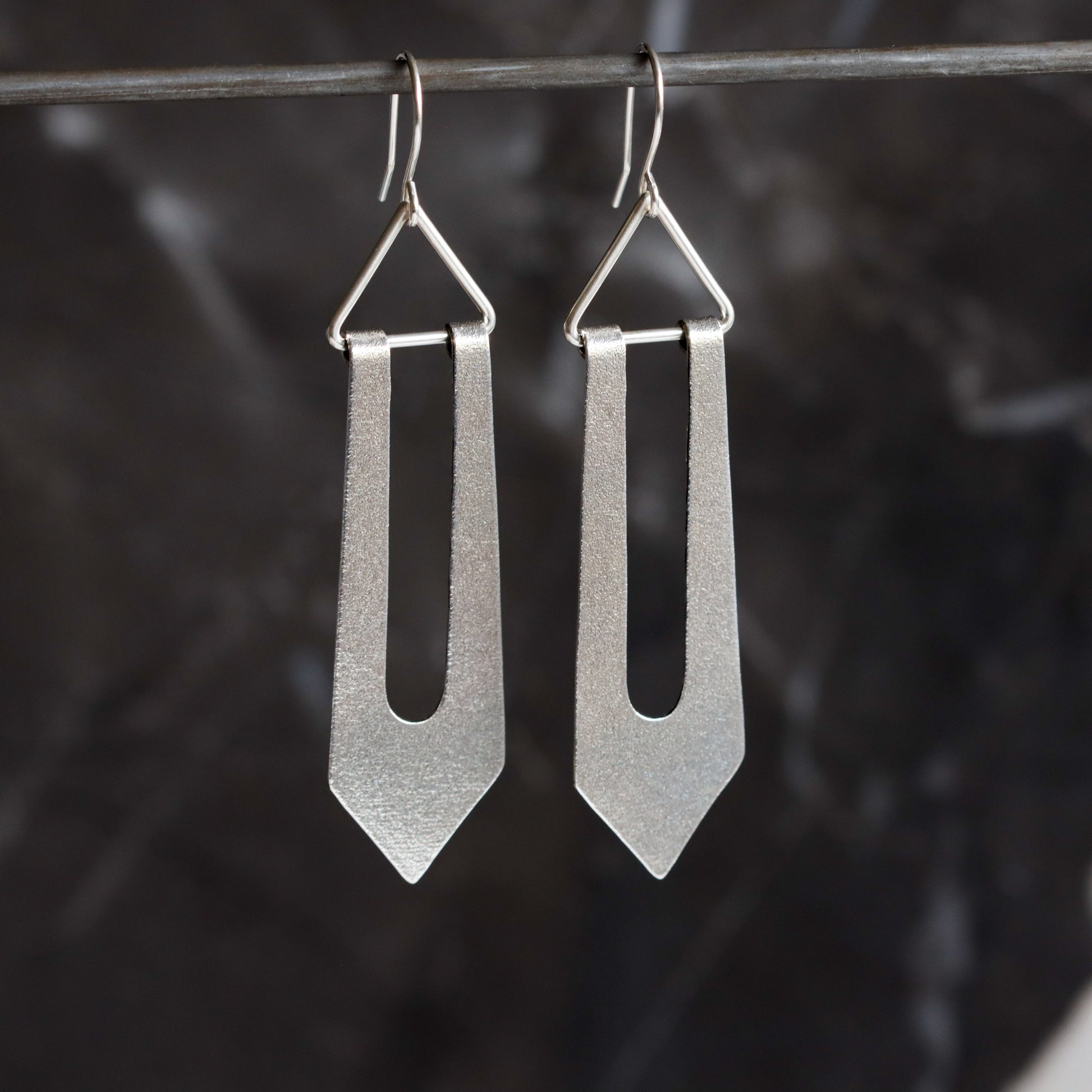 Soukaina Earrings - Silver-dangle earrings-Blue Hour Designs