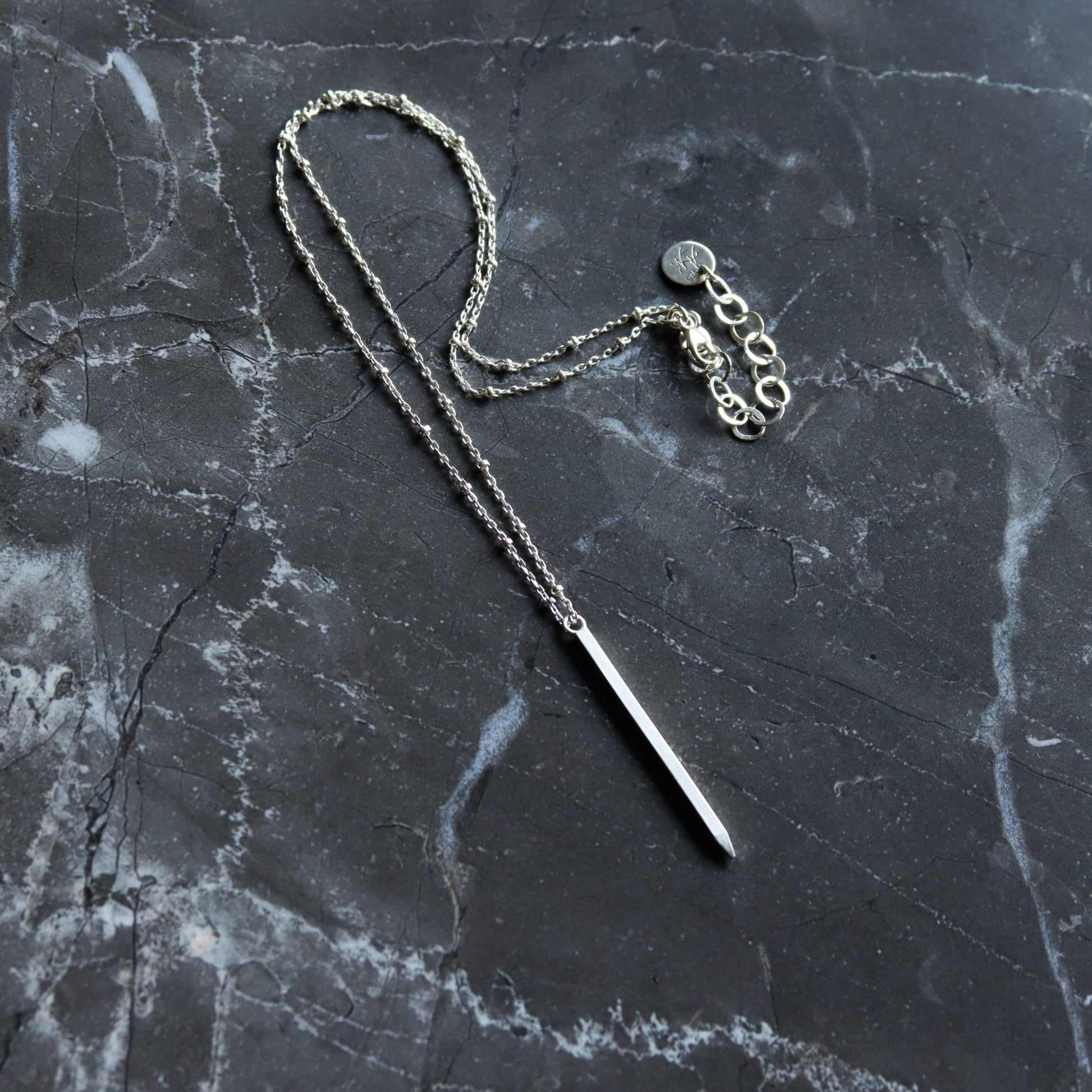 Spear Necklace-pendant necklace-Blue Hour Designs