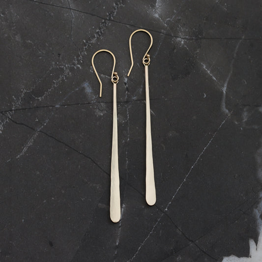 Stems Earrings - 14KY Gold-dangle earrings-Blue Hour Designs