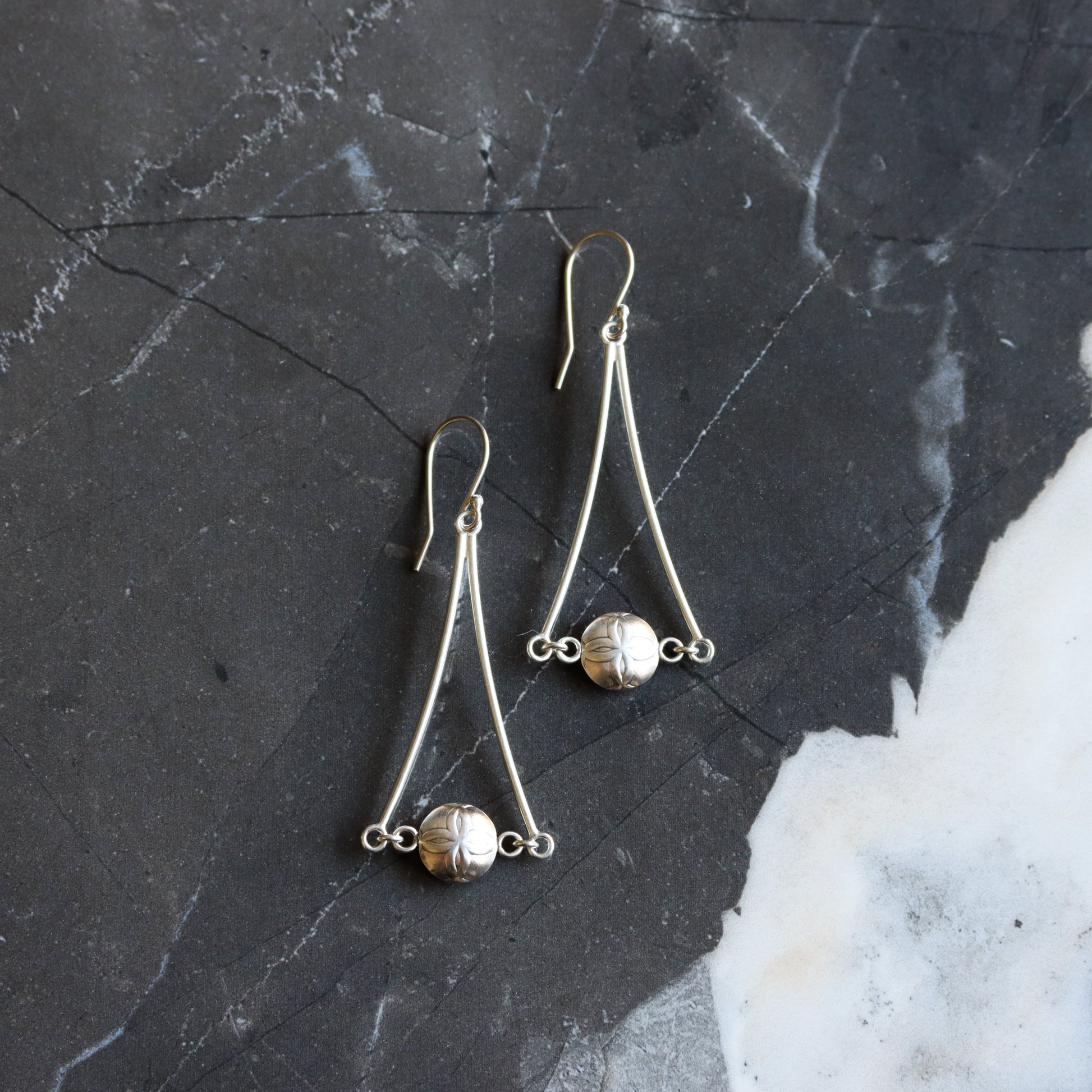 Token Earrings-dangle earrings-Blue Hour Designs