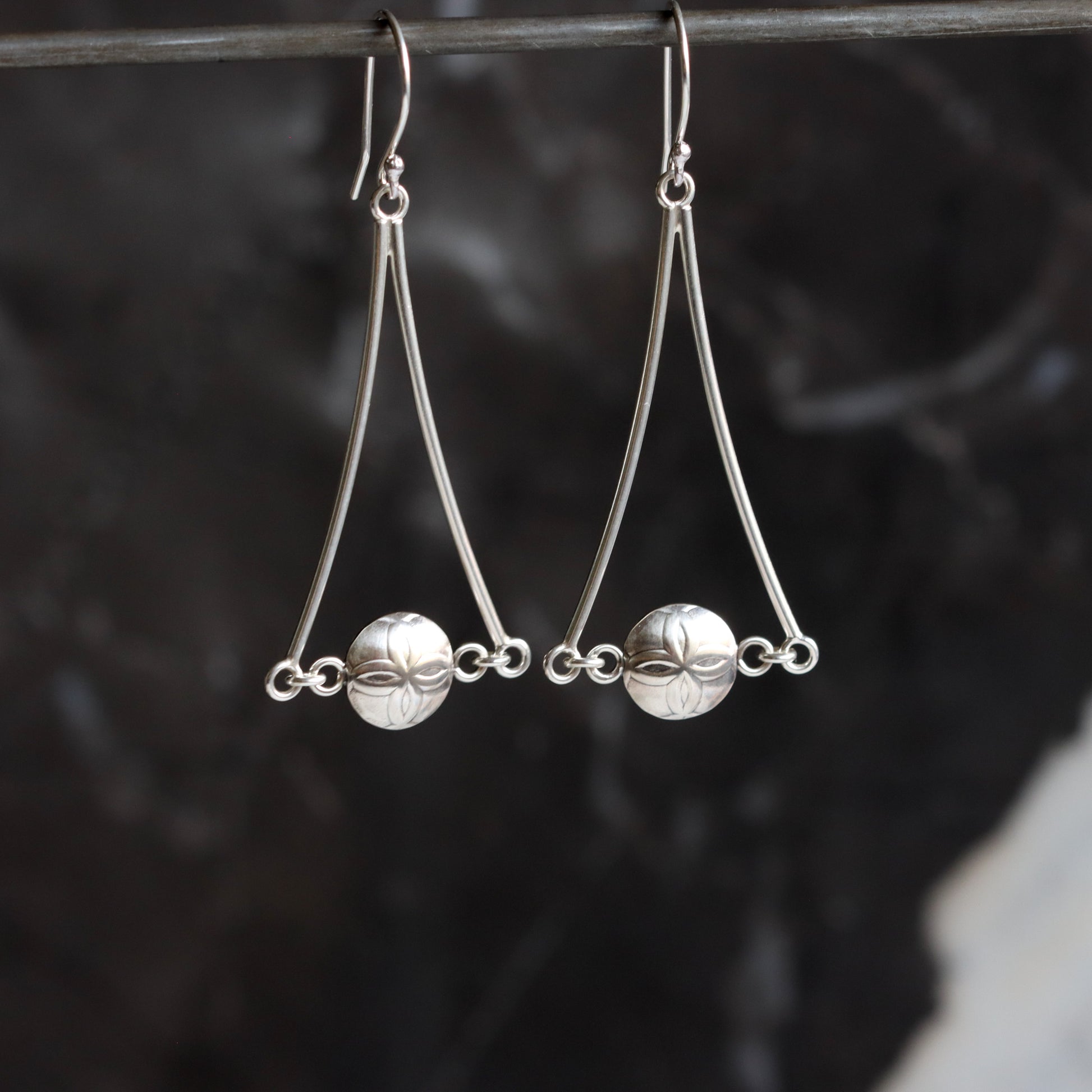 Token Earrings-dangle earrings-Blue Hour Designs