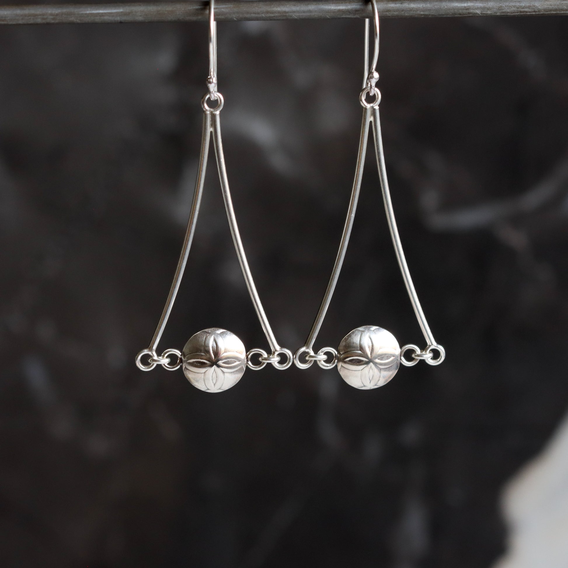 Token Earrings-dangle earrings-Blue Hour Designs