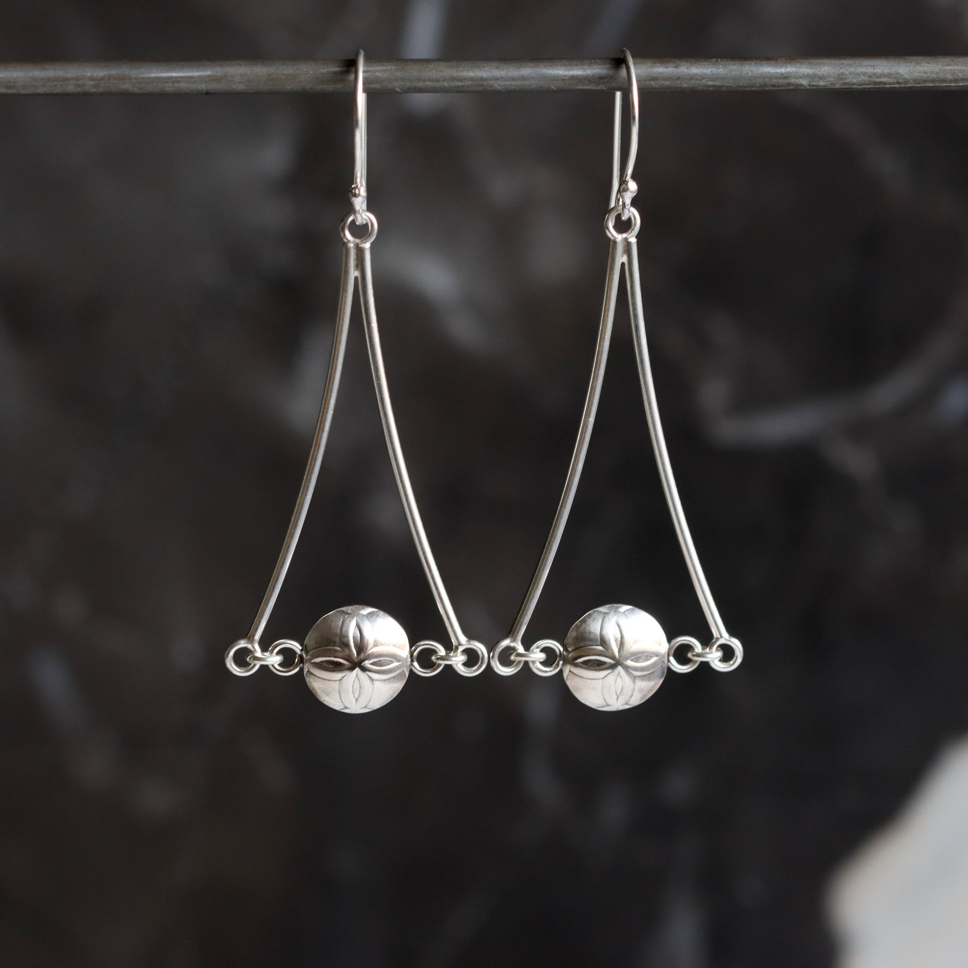 Token Earrings-dangle earrings-Blue Hour Designs