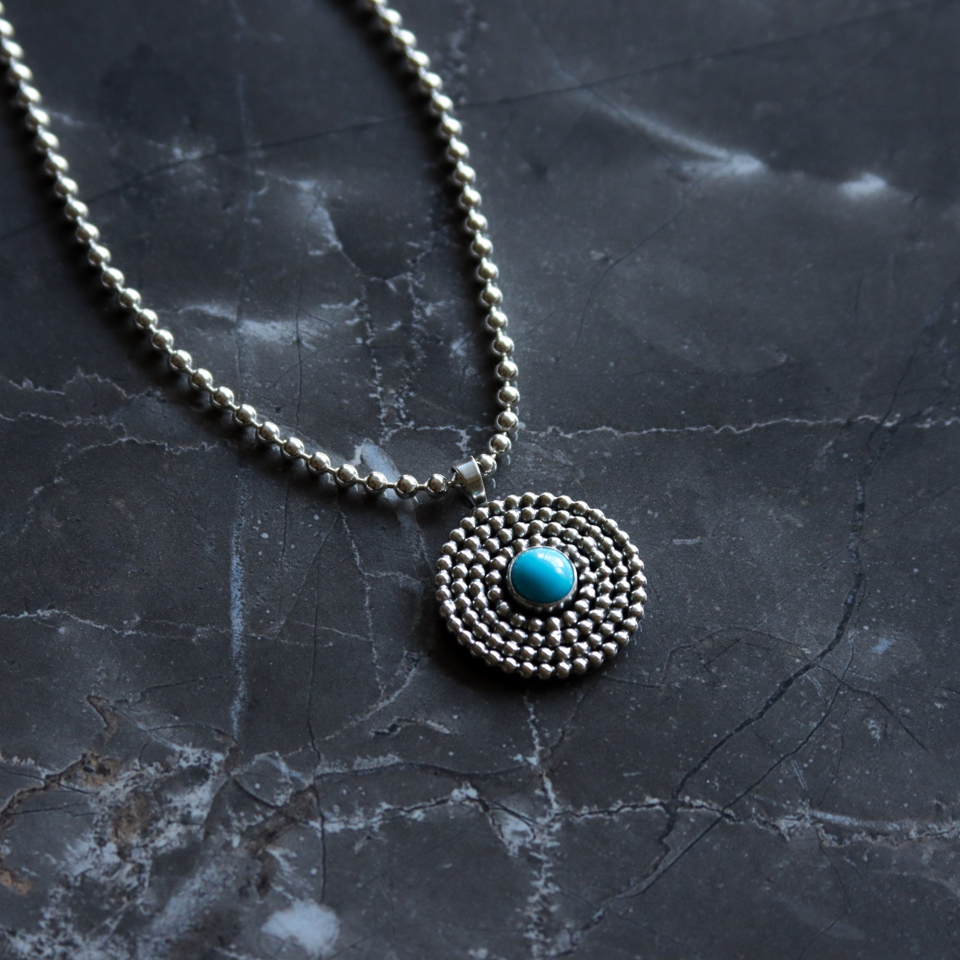 Turquoise Relic Necklace-pendant necklace-Blue Hour Designs