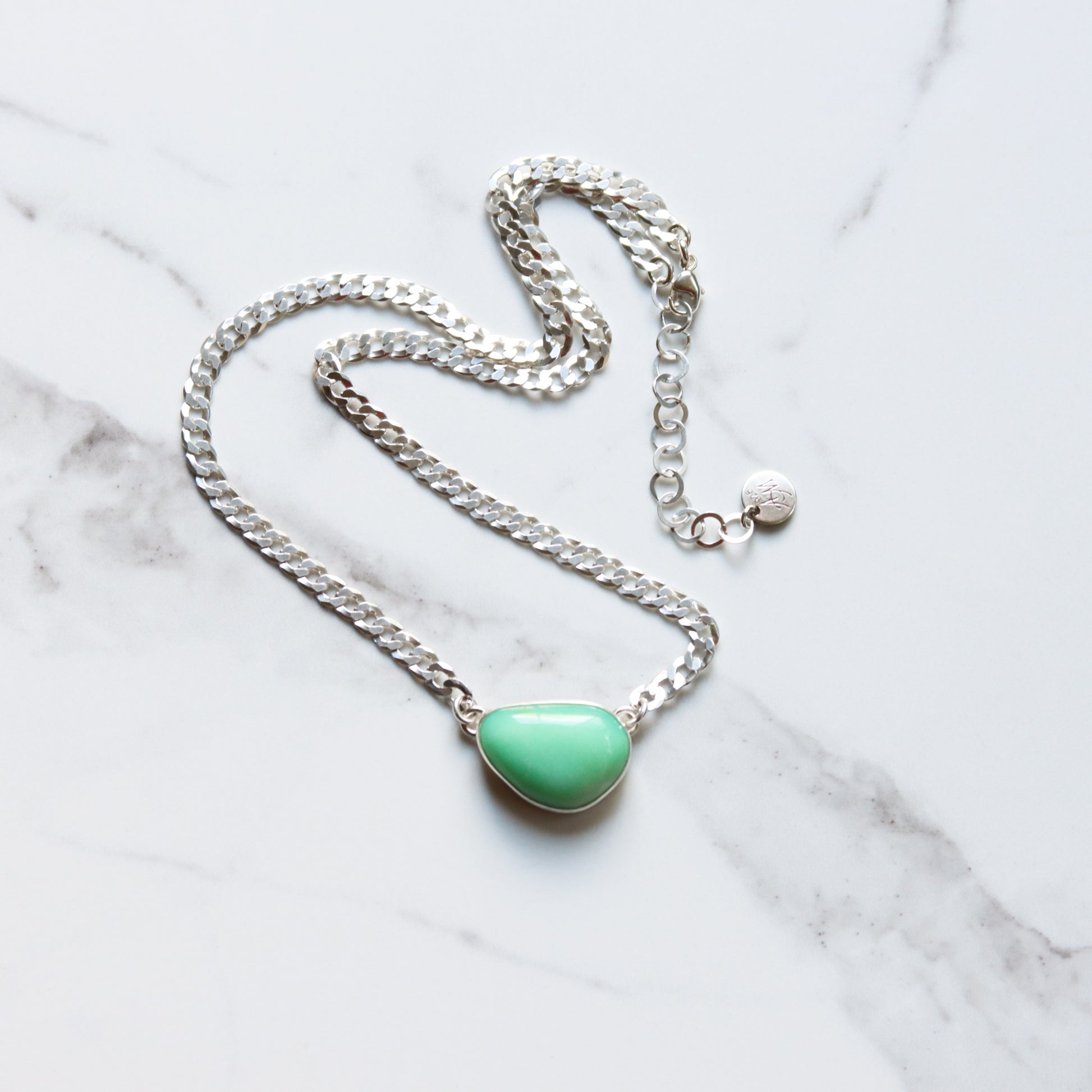 Variscite Choker 1 - OOAK-pendant necklace-Blue Hour Designs