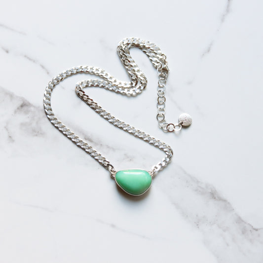 Variscite Choker 1 - OOAK-pendant necklace-Blue Hour Designs