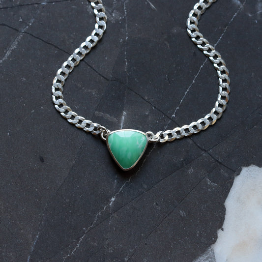 Variscite Choker 2 - OOAK-pendant necklace-Blue Hour Designs