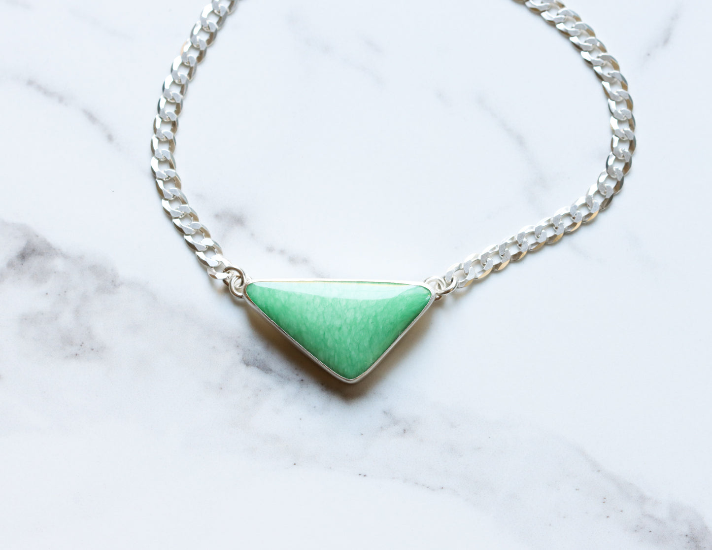 Variscite Choker 3 - OOAK-pendant necklace-Blue Hour Designs