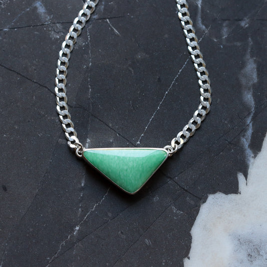 Variscite Choker 3 - OOAK-pendant necklace-Blue Hour Designs