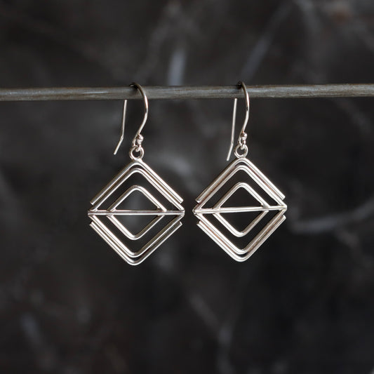Vesta Earrings - Small-dangle earrings-Blue Hour Designs