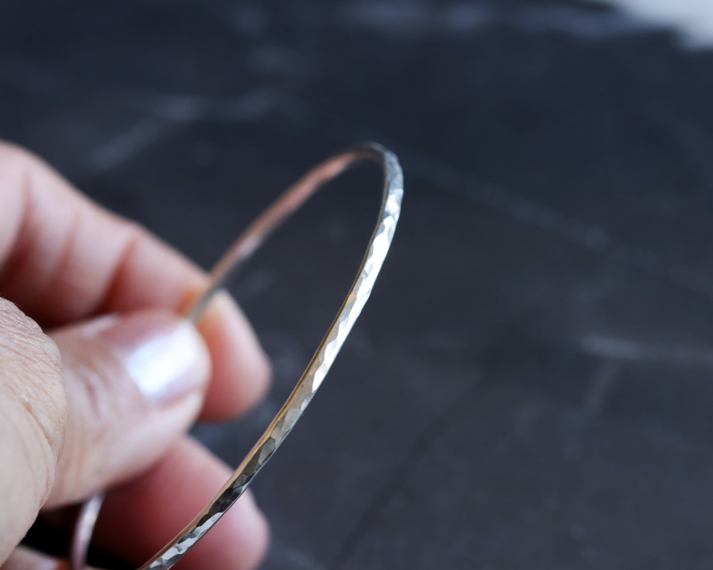 Desert Bangle - Silver